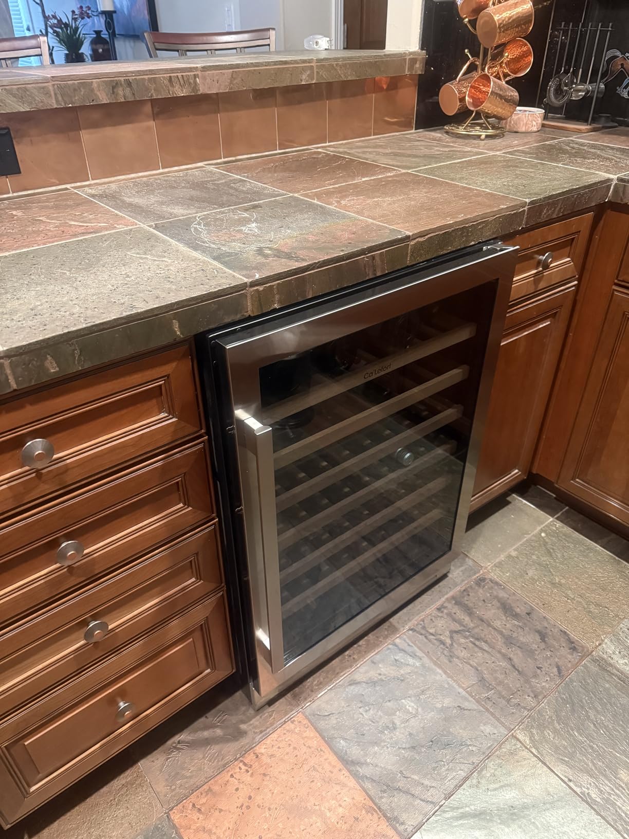 Ca'Lefort 24 Inch Wine Fridge, 51-Bottle Built-In Wine Cooler | 40-65°F Control, Adjustable Shelves, Glass Door & 3-Color LED, Automatic Defrost, Under Counter or Freestanding for Home Bar customer photo 1