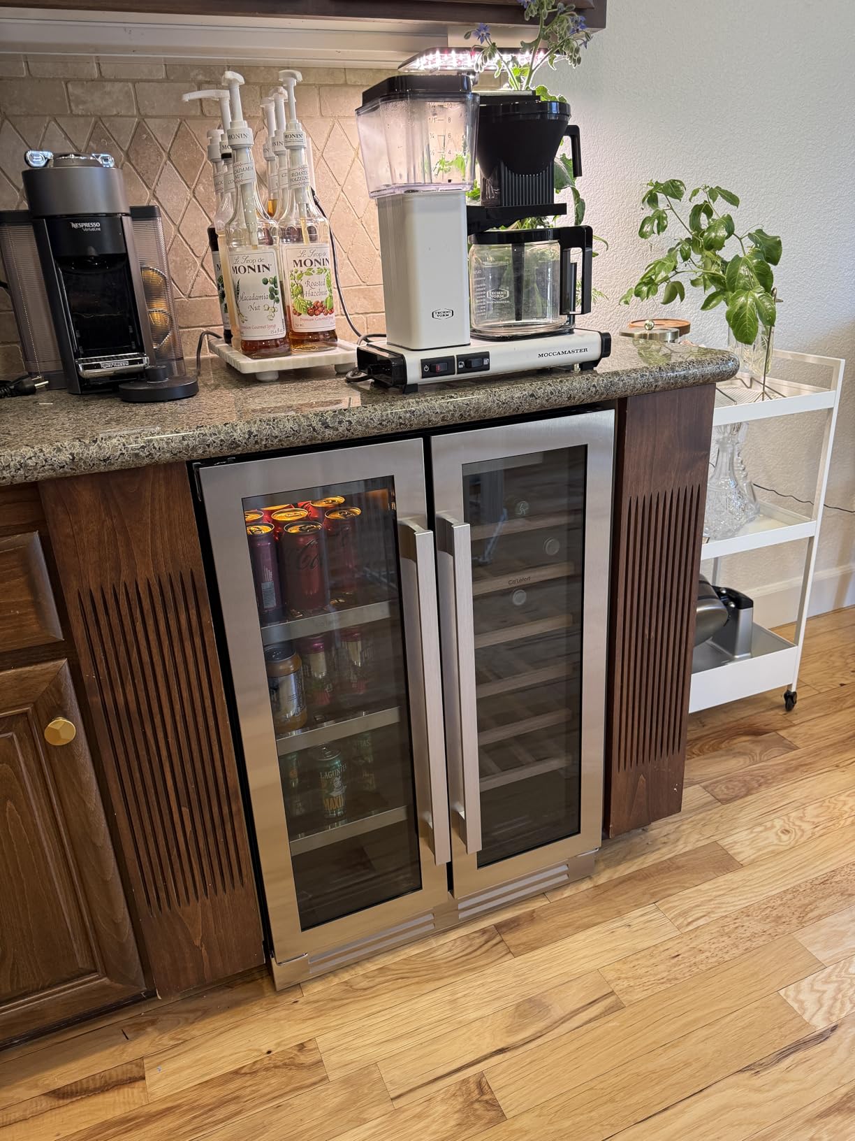 Ca'Lefort 24 Inch Wine Fridge, 51-Bottle Built-In Wine Cooler | 40-65°F Control, Adjustable Shelves, Glass Door & 3-Color LED, Automatic Defrost, Under Counter or Freestanding for Home Bar customer photo 2