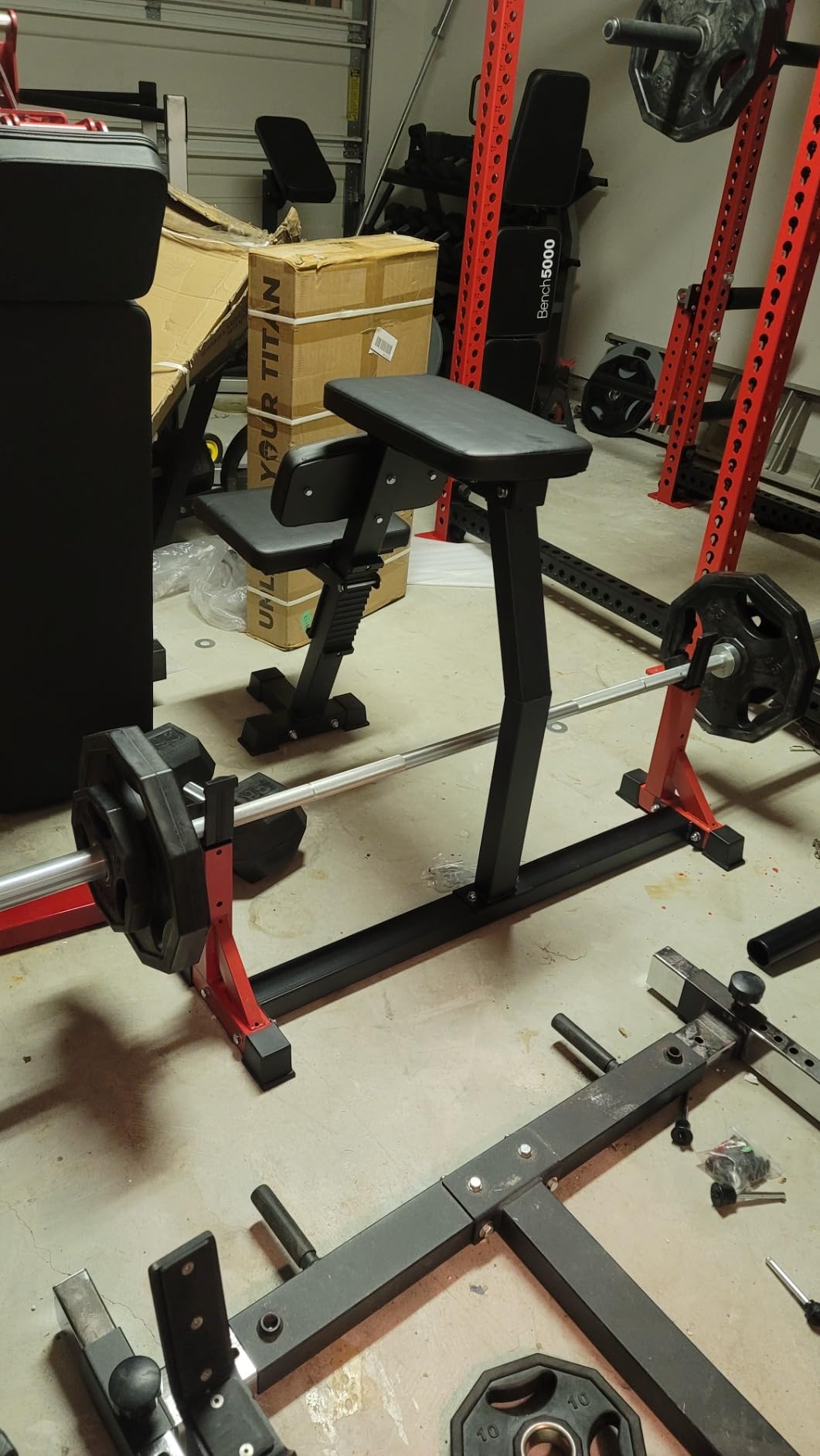 Seal Row Bench, Back Machine Back Extension Bench, with Stationary Bench Combo, Upper Body Workout Equipment for Reverse Hyper and Lateral Raise,1500LBS Weight Capacity customer photo 1