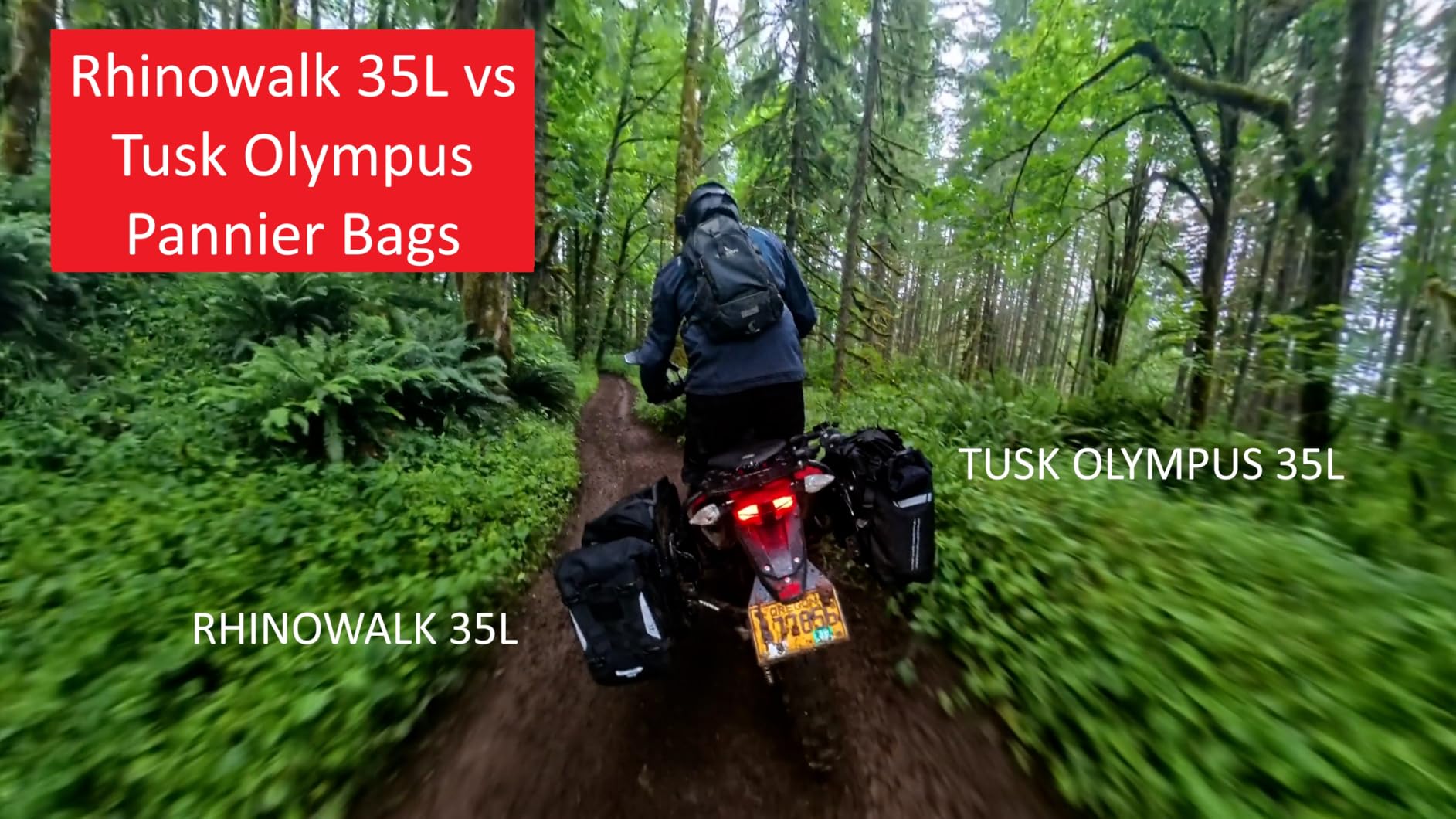 Rhinowalk Motorcycle Saddlebag 35L Waterproof, Quick Release Motorbike Side Bag, Universal Fit Motorcycle Side Bag (1-Piece) customer photo 2