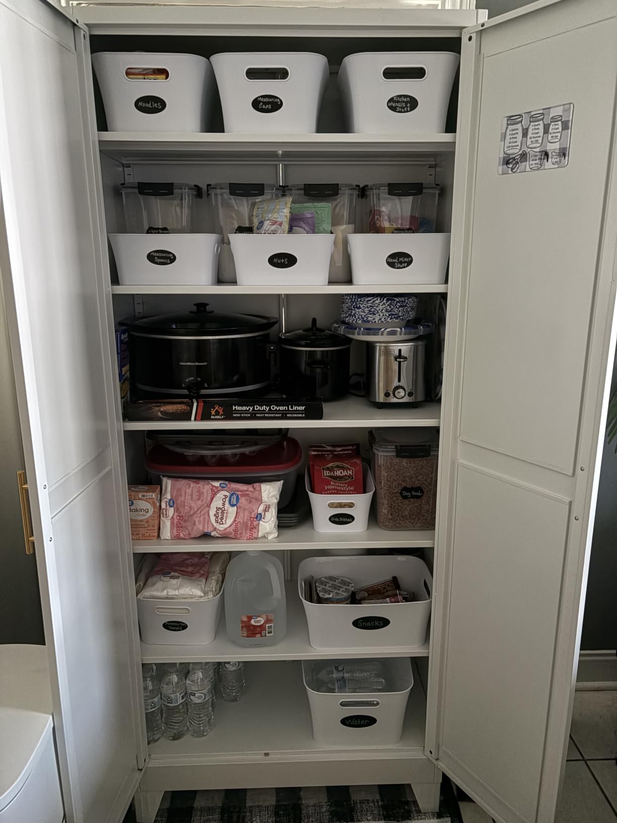 GAIOUS Metal Pantry Cabinet, Kitchen Pantry Storage Cabinets with 2 Door and 3 Adjustable Shelves, White Kitchen Pantry Cabinet, Freestanding Cupboard for Dining Room Living Room Bathroom customer photo 2
