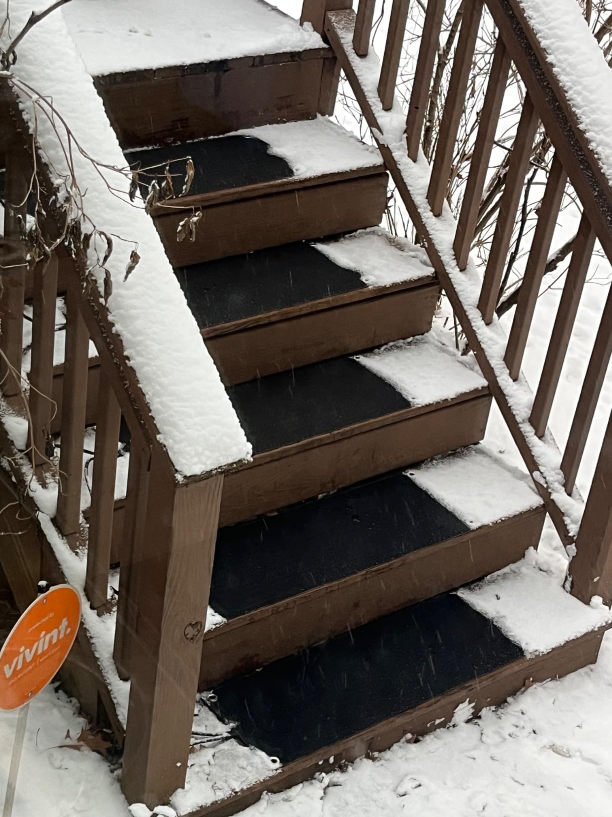 mestyl Heated Snow Melting Mats Outdoor, 10 x 30 Inch Heated Outdoor Mats, Snow and Ice Melting Mats No-Slip Winter Outdoor Heated Mats for Stair, Walkway, Steps, Sidewalks, Decks, Driveway, 5Pcs customer photo 1