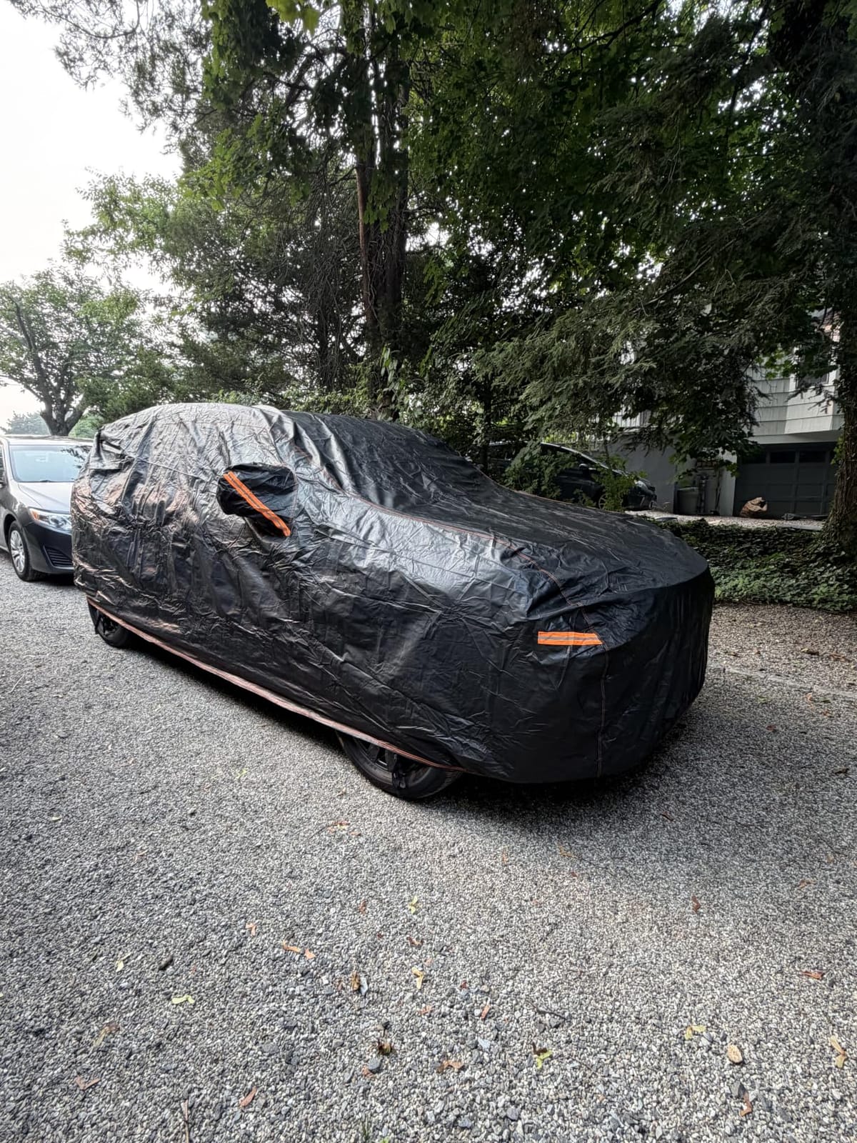 6 Layers Heavy Duty Car Cover Waterproof All Weather Size C3 customer photo 2