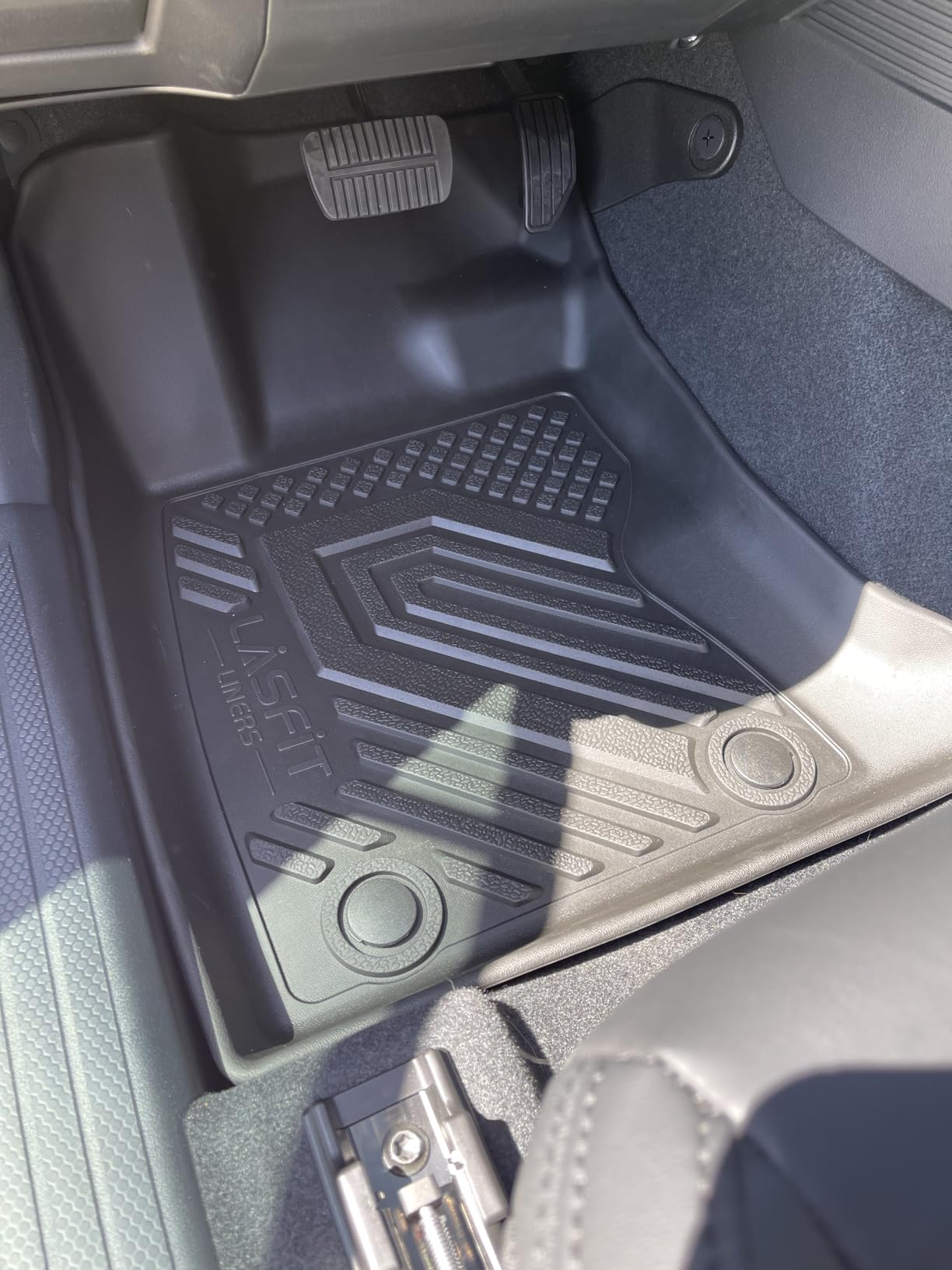 LASFIT Floor Mats for Kia Telluride 2025 2024 2023 2022 2021 2020 | All Weather TPE Custom Fit Floor Liners, Full Set Car Mats with Backrest Mats & Cargo Trunk Mat Accessories, Black customer photo 2