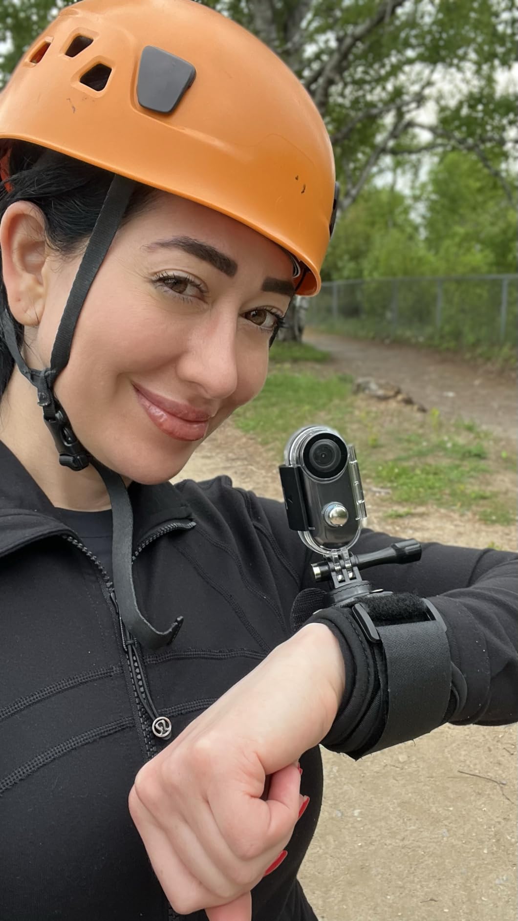 i3 4K Thumb Action Camera, Tiny Size, Mount Anywhere, Small Body Camera with 64G Card, Spring Clip, Portable Vlogging, Hands-Free POV Recording, Helmet Cam for Cycling, Motorcycle customer photo 1