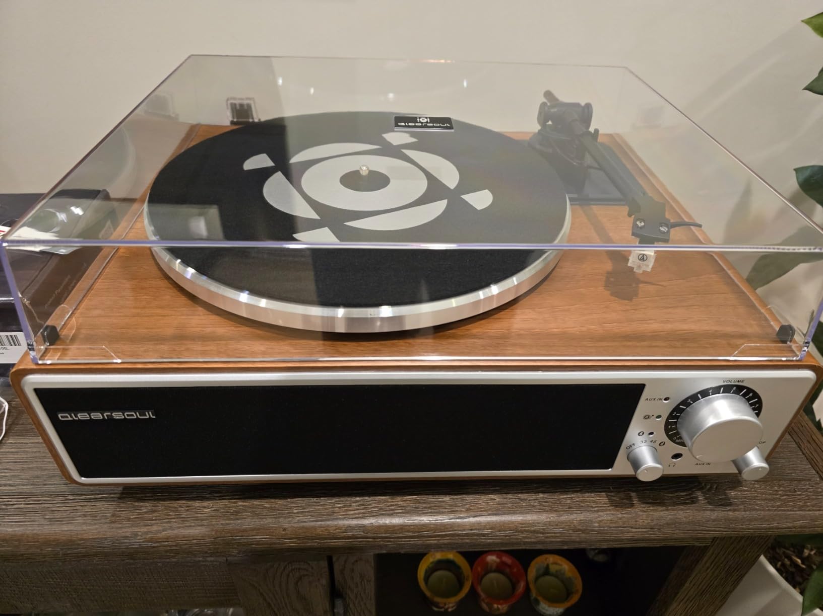 ONE-Q All-in-one Vinyl Record Player with Bluetooth 5.4 | HiFi Turntable Built-in Speakers, Phono Preamp, AT-3600L Cartridge, 33/45 RPM, Auto Off customer photo 2