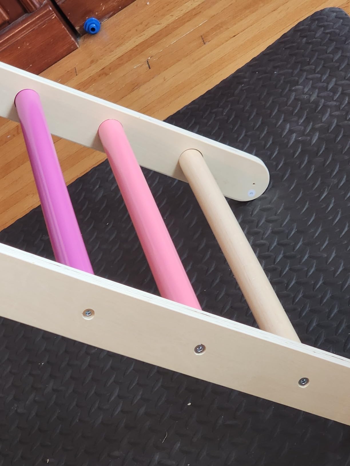 Tiny Land Pikler Triangle Set, 7-in-1 Foldable Pikler Triangle Climbing Toys Set for Kids, Baby Indoor Playground Jungle Gym, Wooden Montessori Climbing Set for Toddler (Rainbow) customer photo 1