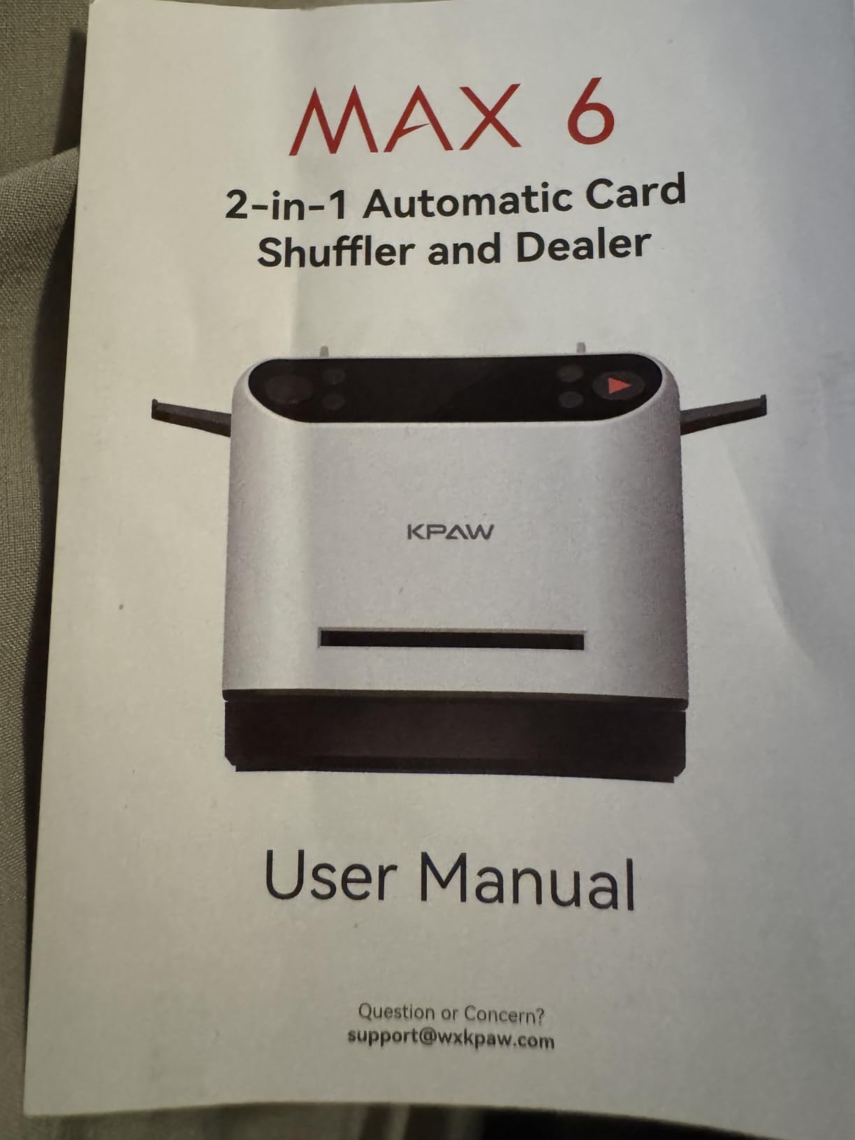 KPAW Automatic Card Shuffler and Dealer - 1-2 Decks Support 12 Players | 4 Drawing Remotes, Built-in Gameplays, 360/180 Deal, for Poker, Texas Hold'em, Custom, Bridge, Blackjack customer photo 2