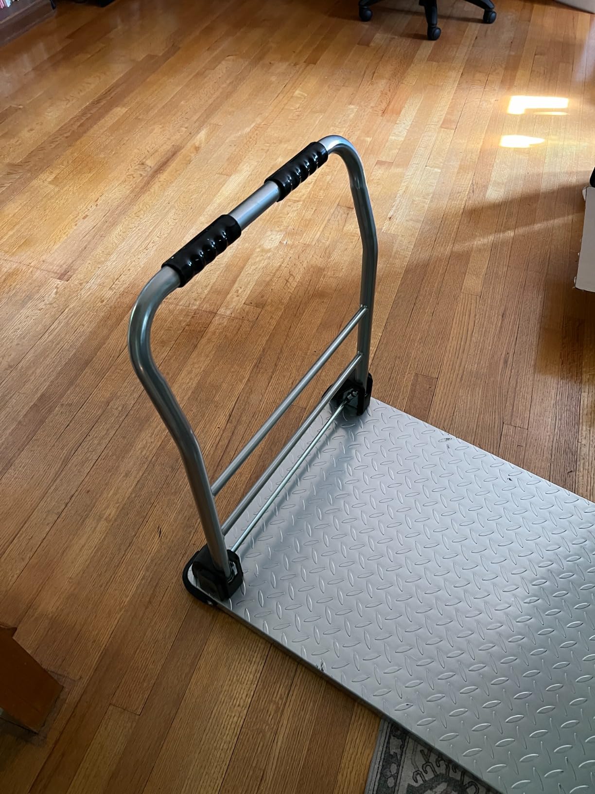 2200 lbs. Capacity Foldable Push Cart Dolly | Moving Platform Hand Truck | Heavy Duty Space Saving Collapsible | Swivel Flat Bed Wagon - Furniture Luggage Lifting customer photo 1