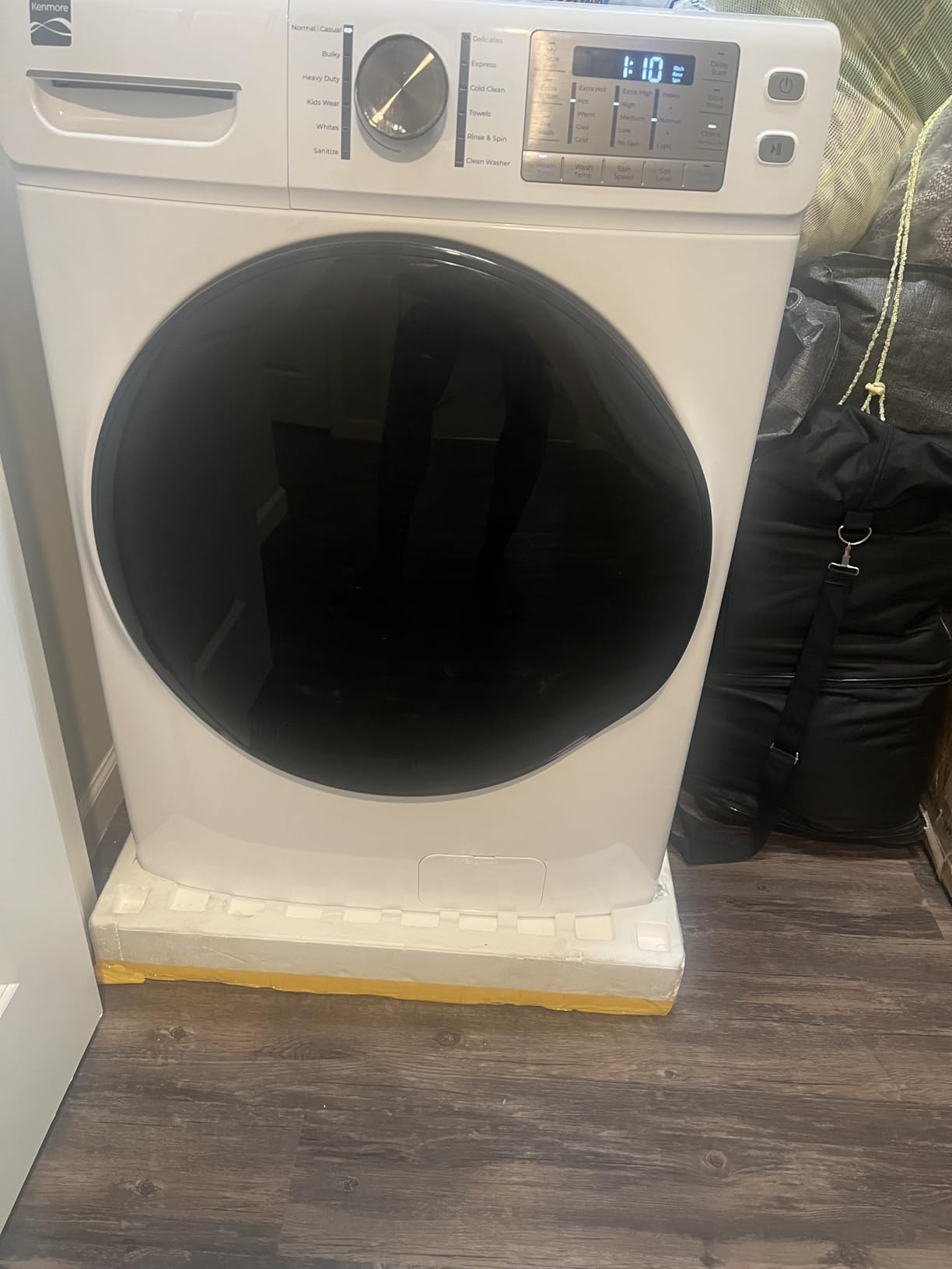 Kenmore 4.5 cu. ft. Front Load Washer - White | Stain Removing Steam Treatment - Reduce Laundry Time with Accela Wash - Touch Controls - ENERGY STAR Certified customer photo 1