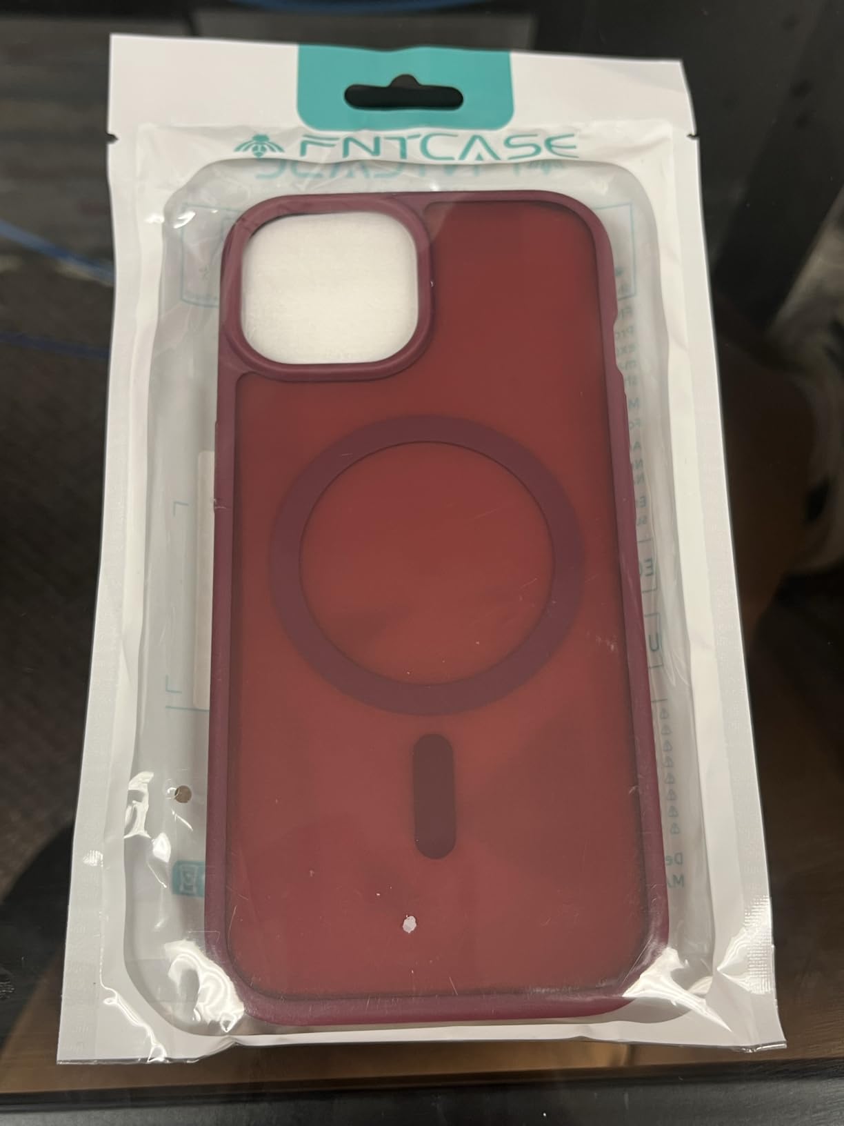 FNTCASE for iPhone 15/14/13 Case, Fit for Magsafe, Translucent Matte, Light Pink customer photo 1