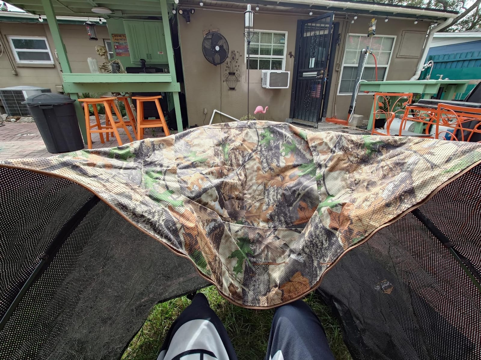 Lenotos Pop-Up Hunting Ground Blind with 270° See Through, Lightweight 1-2 Person Hunting Blind with Carrying Bag, 4-Panel Spring Steel, for Deer, Turkey Duck Hunting, Bow Hunting customer photo 2