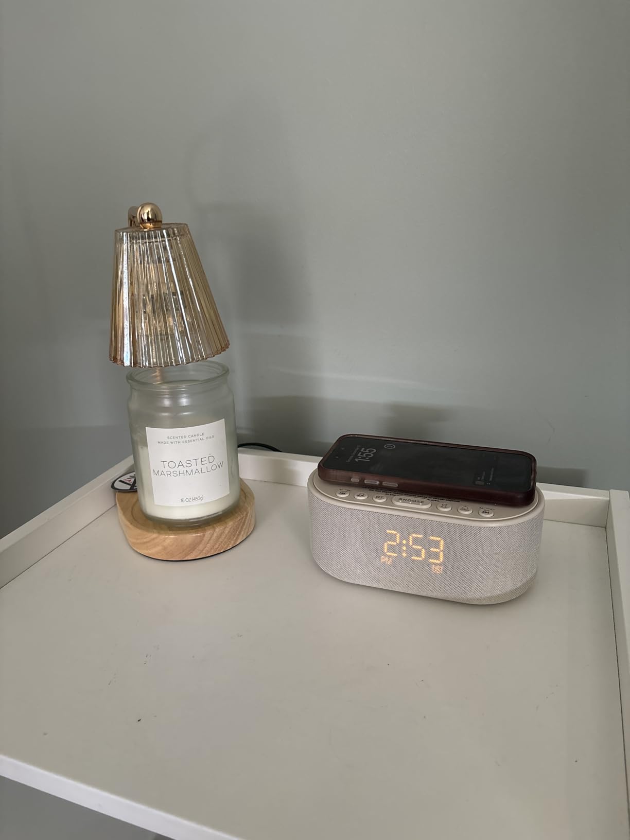 Odokee Sound Machine Alarm Clock for Bedrooms with Wireless Charging, Dimmable Clock with Bluetooth Speaker, White Noise Machine with 21 Soothing Sounds customer photo 2