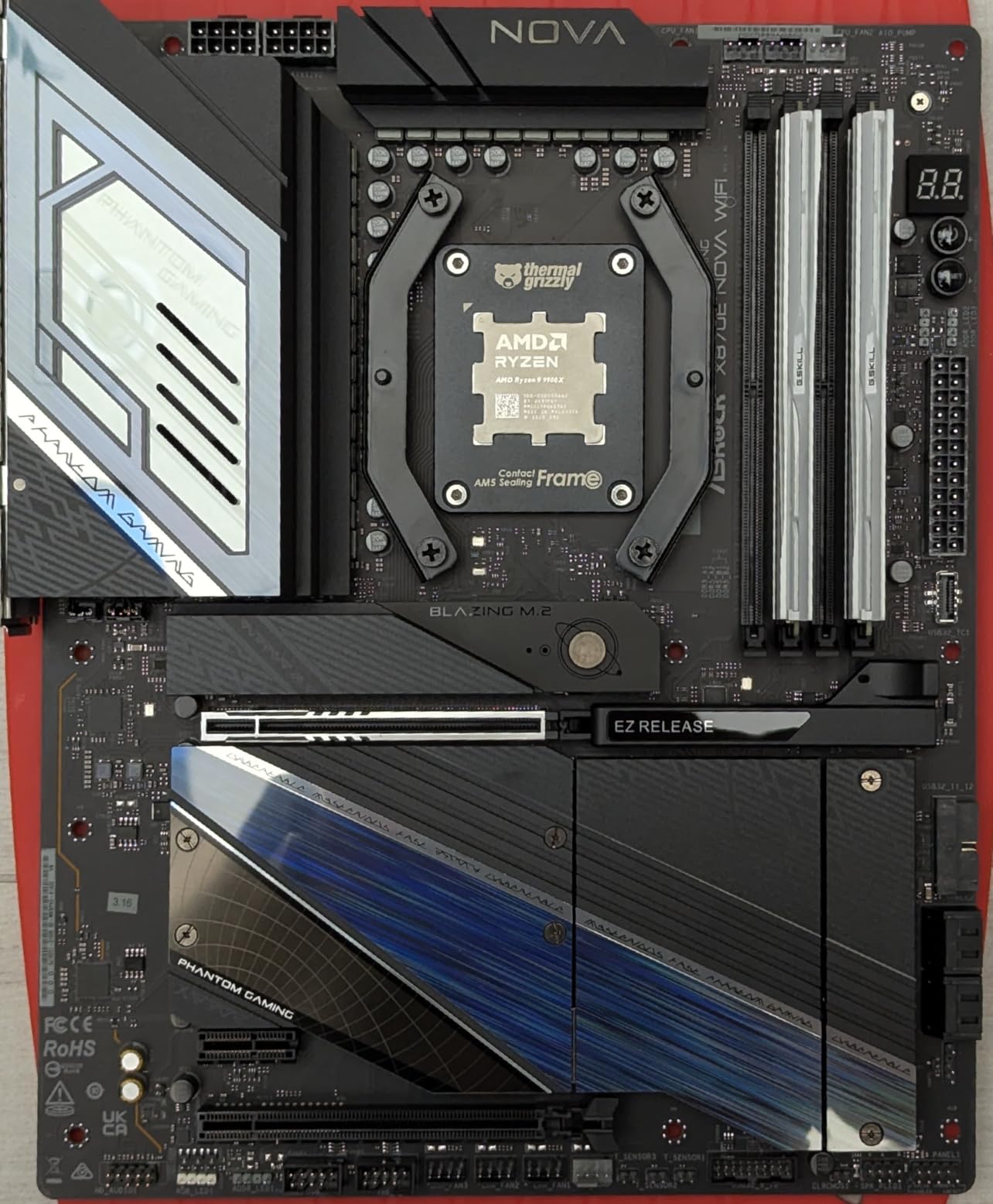 ASRock Phantom Gaming X870E Nova WiFi Socket AM5 AMD Ryzen X870 DDR5 DIMMs 8200 MHz 256 GB ATX Motherboard USB4 customer photo 1