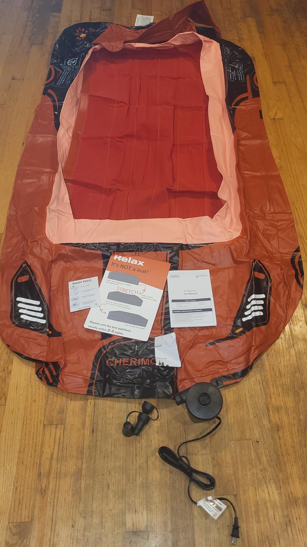 CHERIMOR Inflatable Toddler Travel Bed with 4 Safety Bumpers & Auto Pump customer photo 1