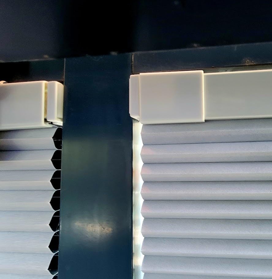 No Drill No Tools Blackout Cellular Shades Easy to Install for Indoor Windows Cordless Honeycomb Blinds Thermal Insulated Noise Reduction,White,Custom Size customer photo 1