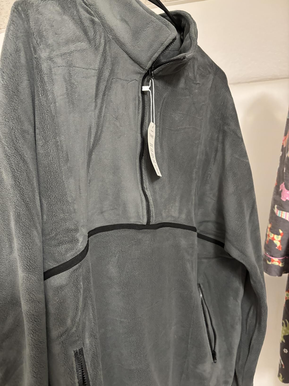 Womens Half Zip Pullover Oversized Sherpa Fleece Jacket customer photo 2