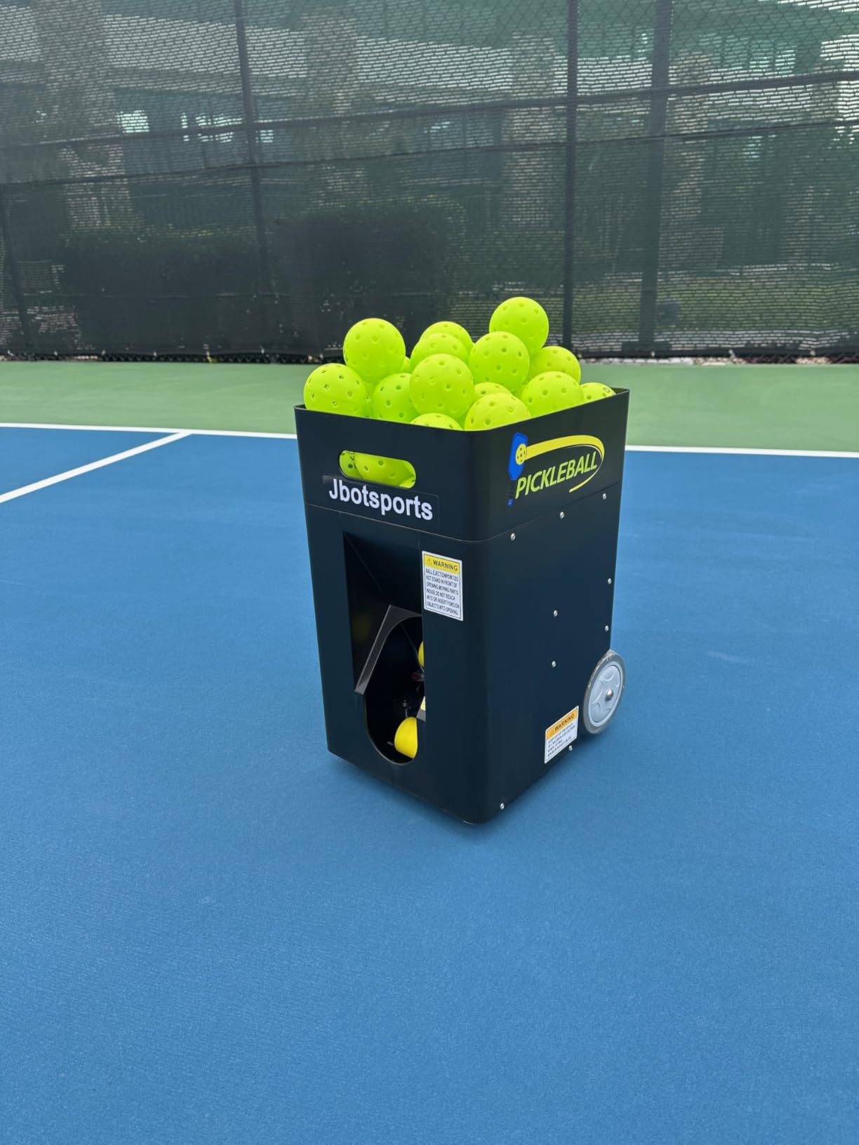 JP02 Portable Pickleball Machine - Swing,Spin Multiple Serve Modes Pickleball Trainer,Ball Thrower for Practice,Adjustable Speed, Elevation, and Frequency Pickleball Launcher customer photo 2
