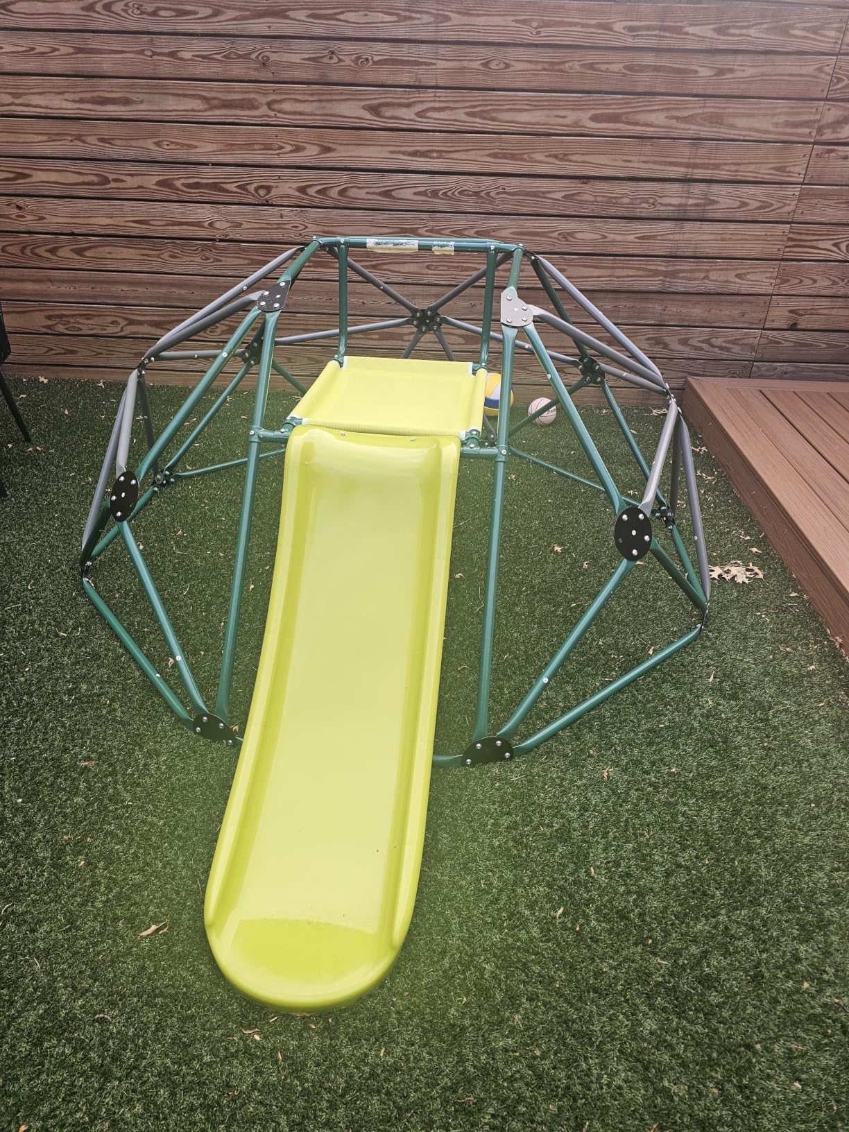 Costzon Climbing Dome with Swing, 10FT Kids Jungle Gym Monkey Bar Climbing Toys for Outdoor, Holds up to 800 lbs customer photo 2