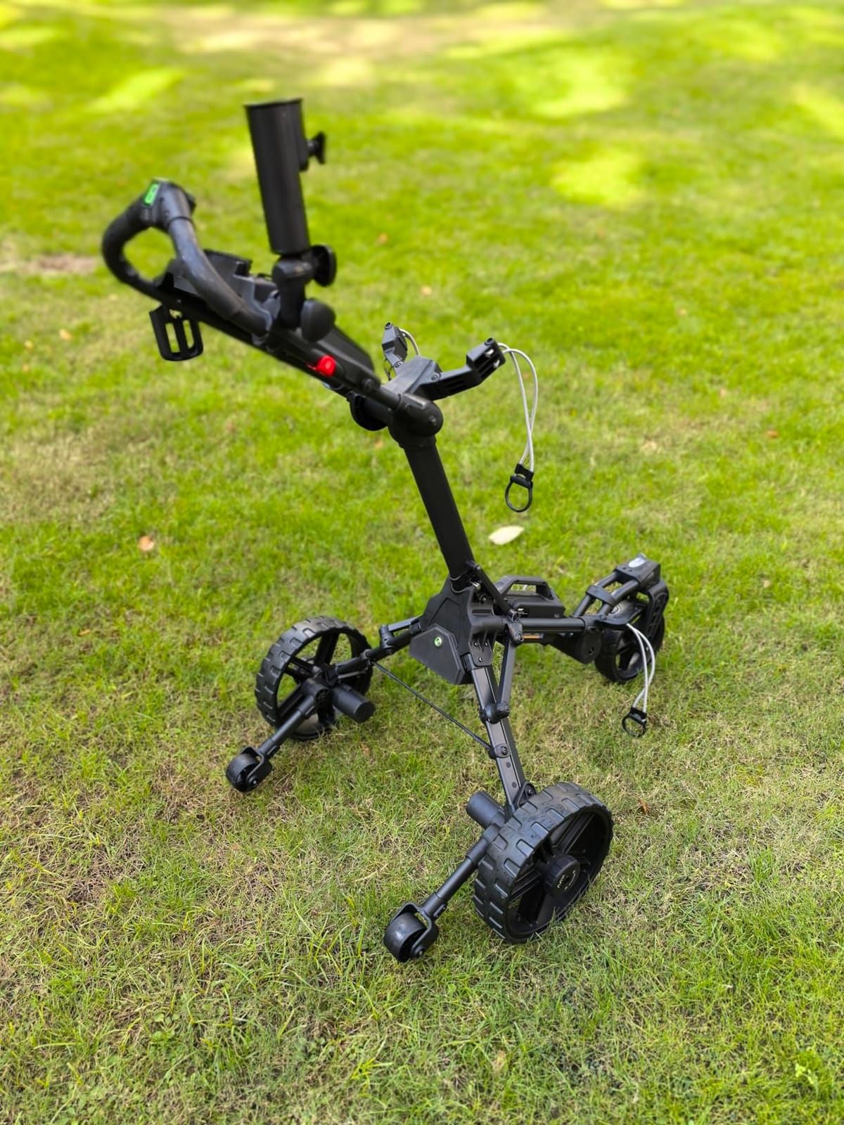 KVV Electric Golf Push Cart with Remote Control, Super Compact and Lightweight Electric Golf Cart, Smallest Folding Size Electric Golf Cart, Suitable for All Terrains (Charcoal) customer photo 2