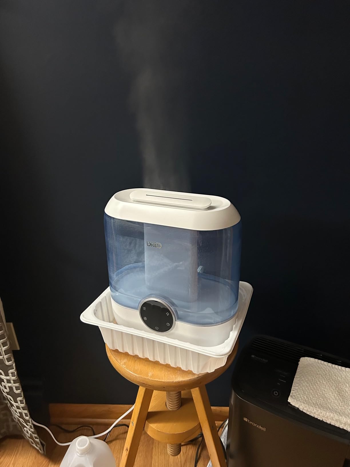DREO Humidifiers for Bedroom, 6L Top Fill Supersized Cool Mist Humidifier for Large Room, 60 Hour Runtime, Quiet Ultrasonic Humidifiers for Plants, Baby, Indoor, Home, Night Light, Blue customer photo 2