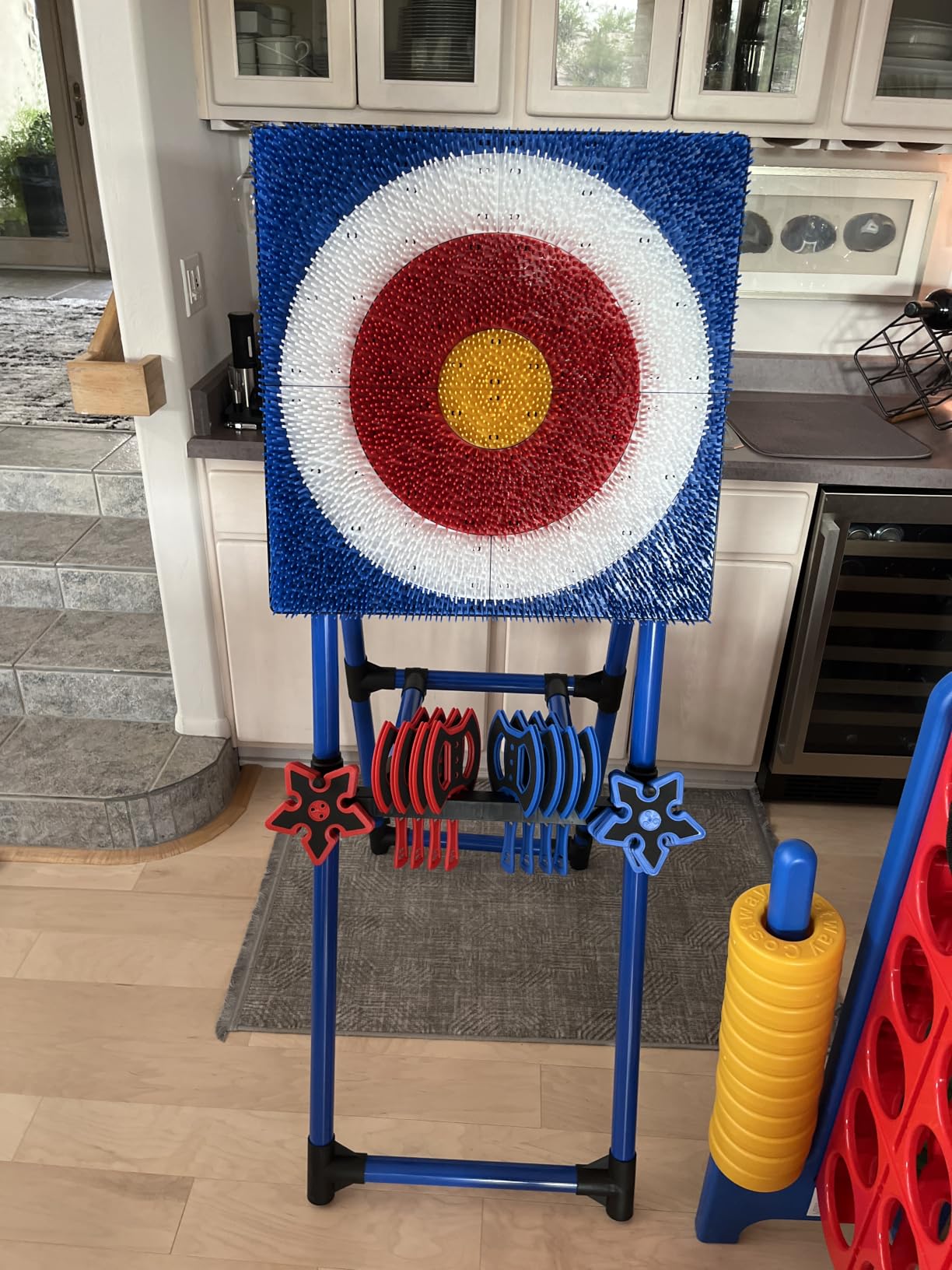 Stiatu Axe Throwing Game for Backyard,16 Throwing Axes Stars,Outdoor Games | 24