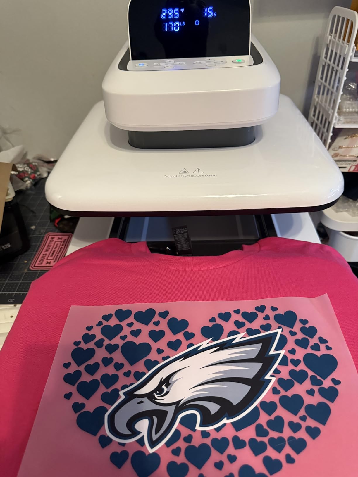 HTVRONT Auto Heat Press 2 - Heat Press Machine for T Shirts with Adjustable Pressure & Higher Heating Height, Heats Up Fast & Evenly Heat Press 15x15 for HTV, Sublimation, Heat Transfer Projects customer photo 1