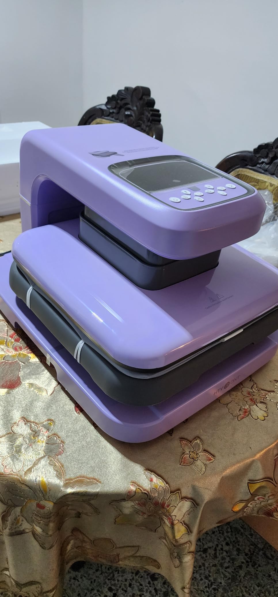 HTVRONT Auto Heat Press 2 - Heat Press Machine for T Shirts with Adjustable Pressure & Higher Heating Height, Heats Up Fast & Evenly Heat Press 15x15 for HTV, Sublimation, Heat Transfer Projects customer photo 2