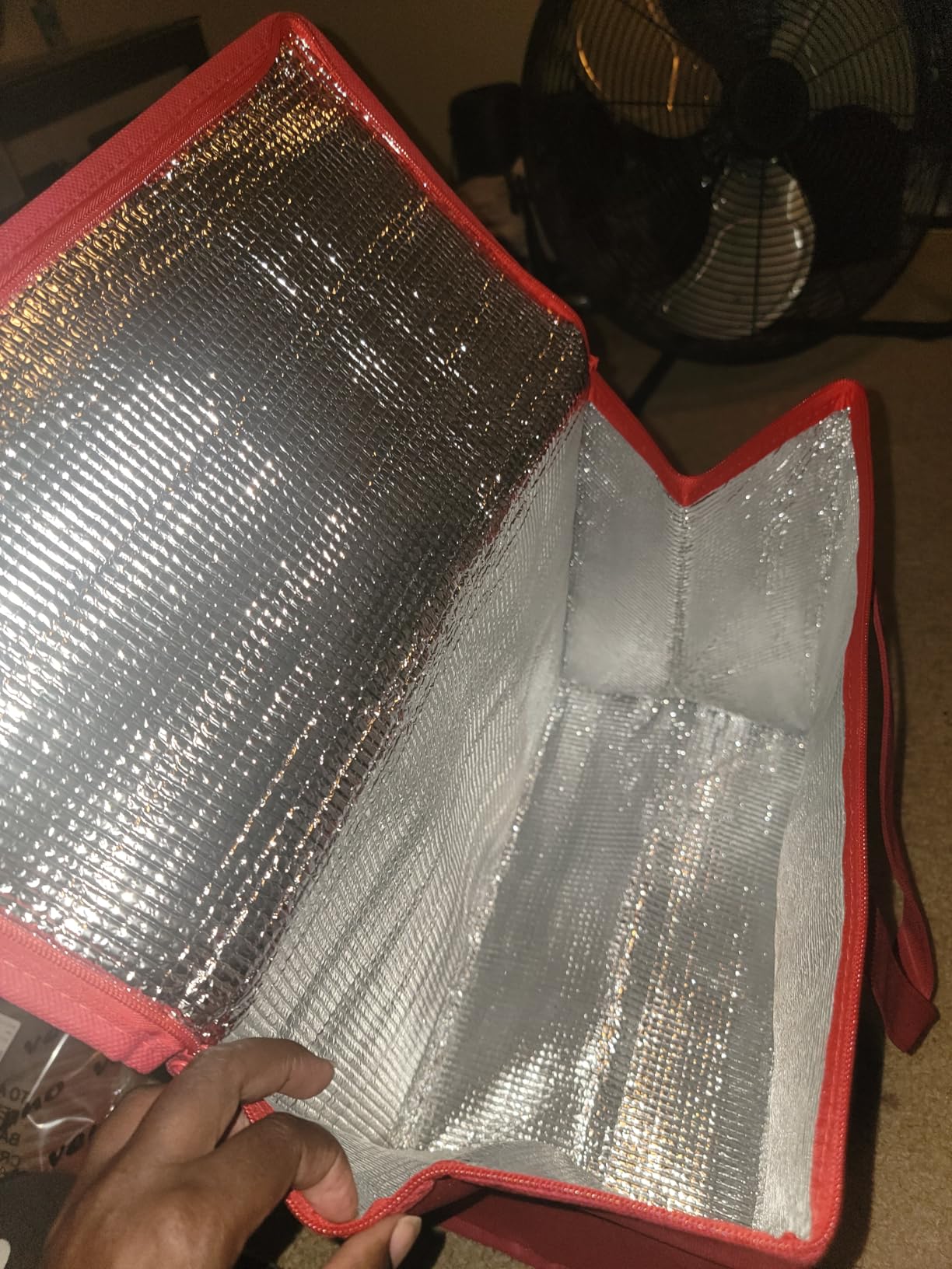 VENO 2 Pack Cooler Bag Insulated Grocery Bags for Food Delivery Heavy Duty | Large Collapsible Cooler, Reusable Shopping Tote with Zippers, Foldable, Stands Upright, for Picnic Camping (Green, 2 Pack) customer photo 1