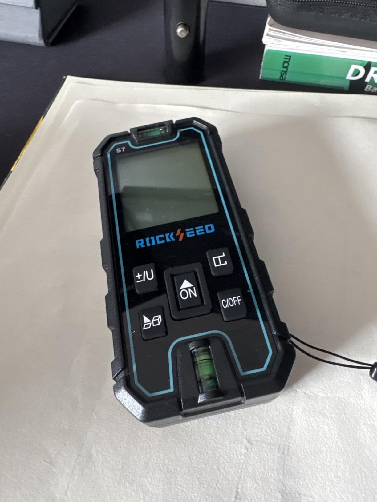 Laser Measuring Tool, RockSeed Portable Laser Measure, Digital Distance Measurement with 2 Bubble Levels, Laser Tape Measure with 5 Units Conversion customer photo 1