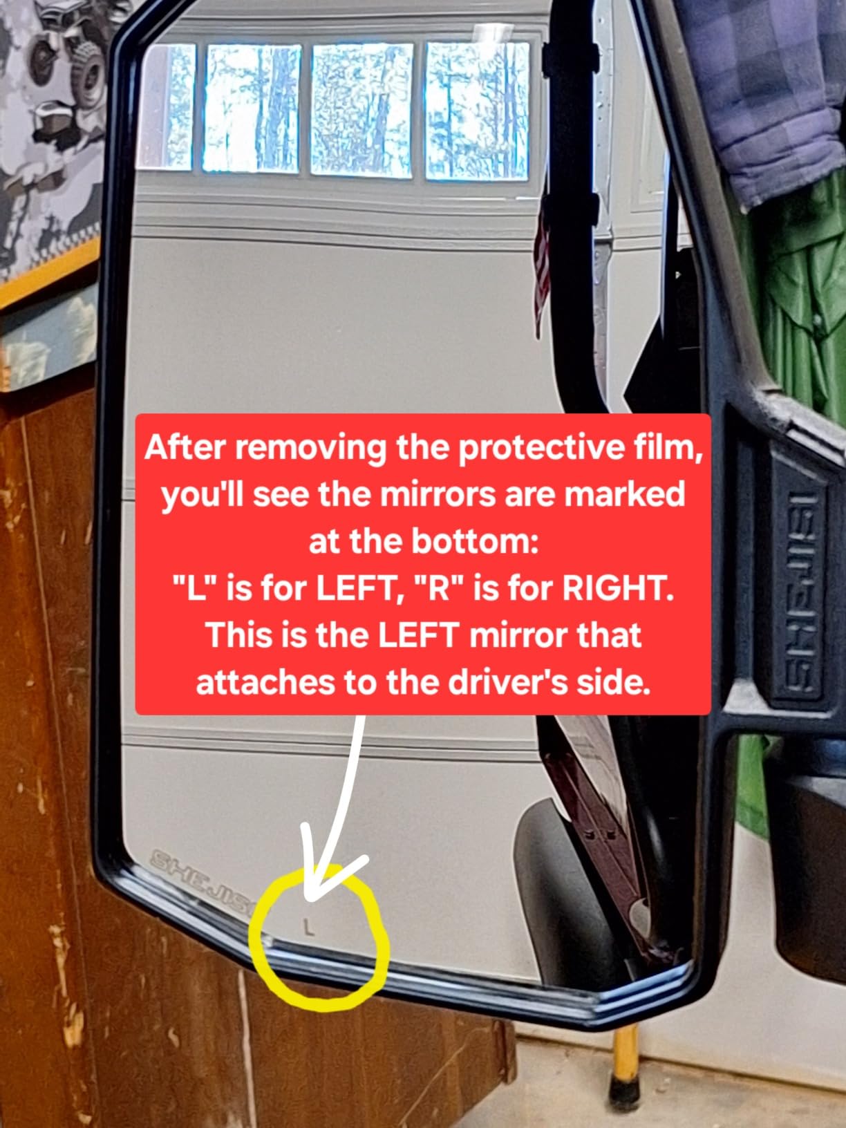 SHEJISI UTV Side Mirrors - Fits almost all UTVs (except full doors), Compatible with Polaris RZR Ranger, Can Am Commander Defender, Honda Pioneer Talon SXS, Kawasaki Mule KRX, Yamaha Wolverine YXZ, RTV customer photo 1