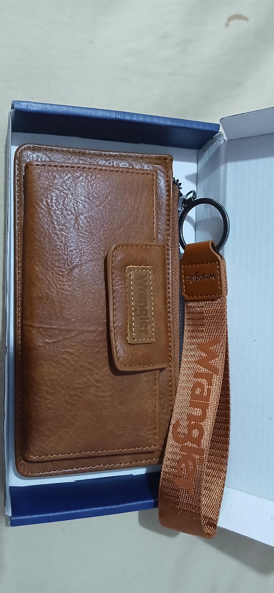 Montana West X Wrangler Brown Wristlet Wallet Minimalist Clutch Womens Wallet RFID Card Cases & Money Organizers with Coin Purse and Smooth Zipper customer photo 2