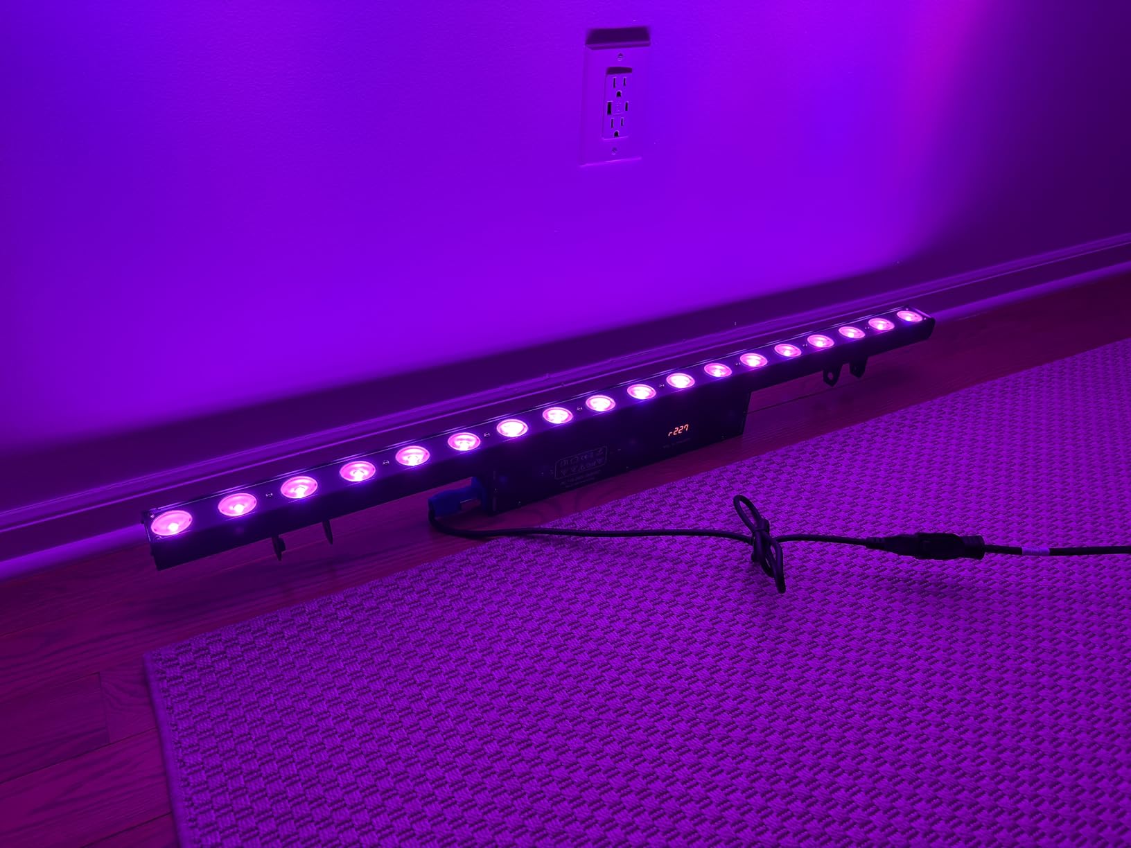 Stage Wash Light Bar: 120W RGBW LEDs Individually Controlled DMX Light Bar - 114 Colorful Chase Effects & 15 Static Colors - Sound DMX Control for DJ Wedding Party Club GigBar Live Show customer photo 2