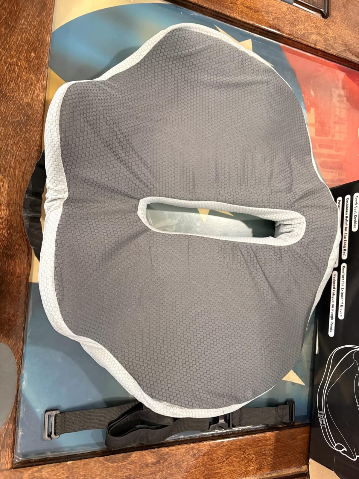 X-Large Truck Seat Cushion for Truck Drivers, Memory Foam Support | Seat Cushion for Long Driving & Sitting, Tailbone Pain Relief, Ergonomic Back Support, Non-Slip Washable Cover for Cars customer photo 2