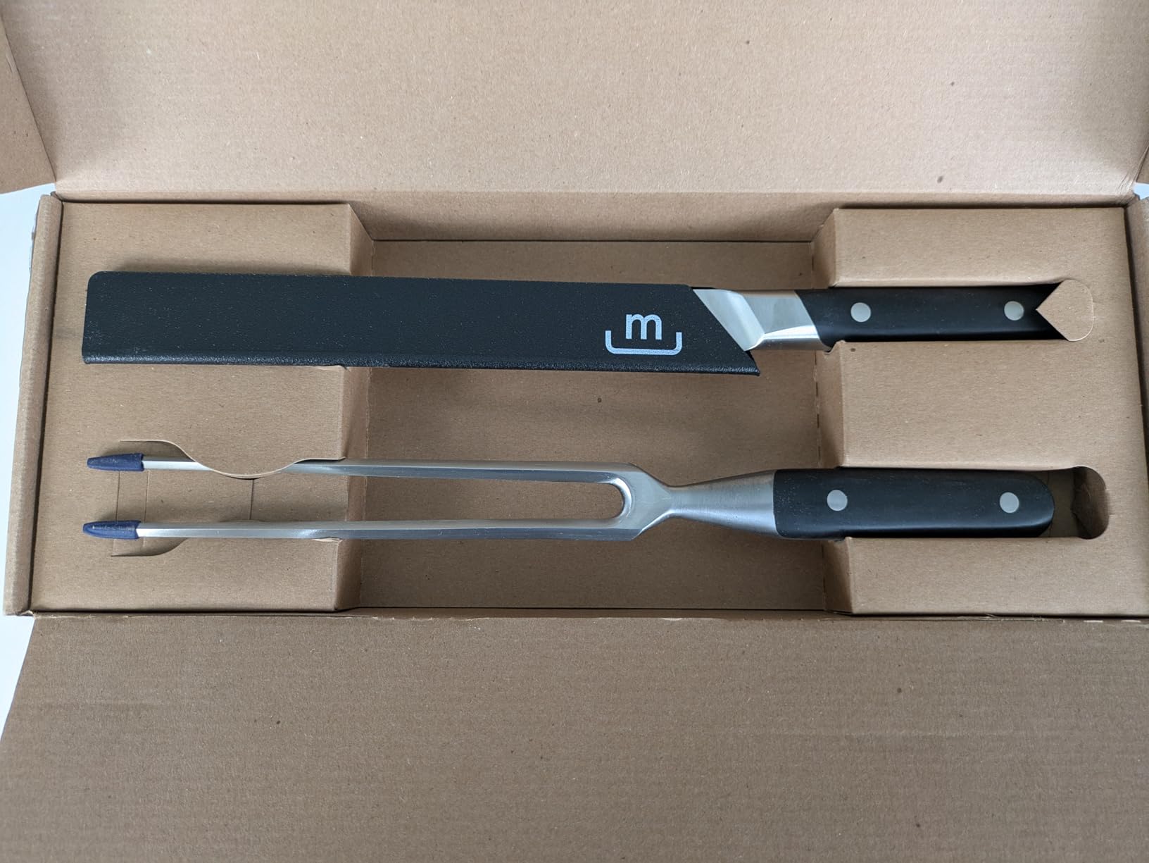 Made In Cookware - Carving Set (Includes Carving Knife and Fork) - Crafted in France - Full Tang with Black POM Handle customer photo 2