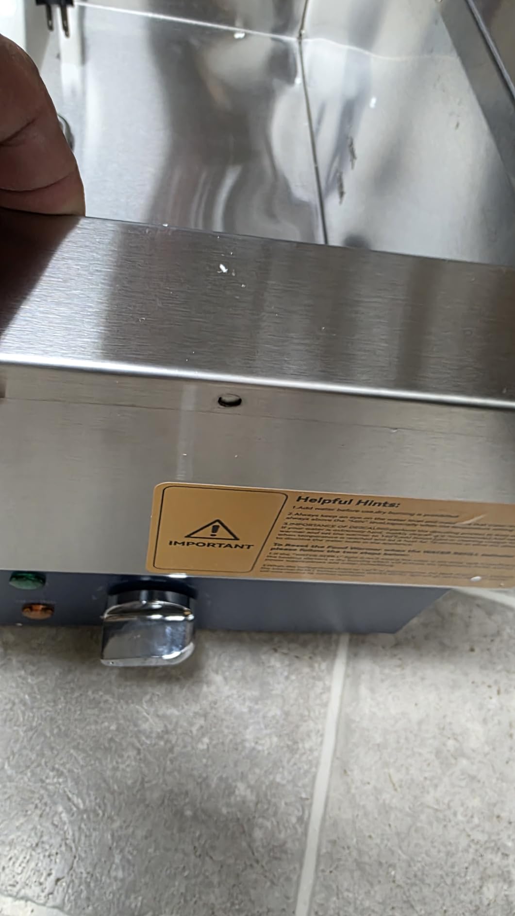 TOPKITCH ETL Listed 6 Pan Commercial Food Warmer, Electric Bain Marie Countertop Stainless Steel Buffet Steam Table for Catering and Restaurants(6×1/3 GN Pan,120V/1700W) customer photo 1