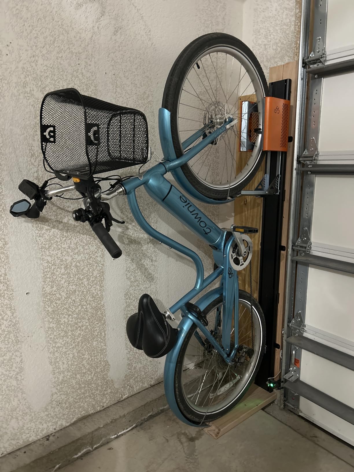 monTEK Automatic Lift Bike Rack Up to 71LBS, BO | Heavy-Duty Vertical Wall Bike Rack,Fits 24-29