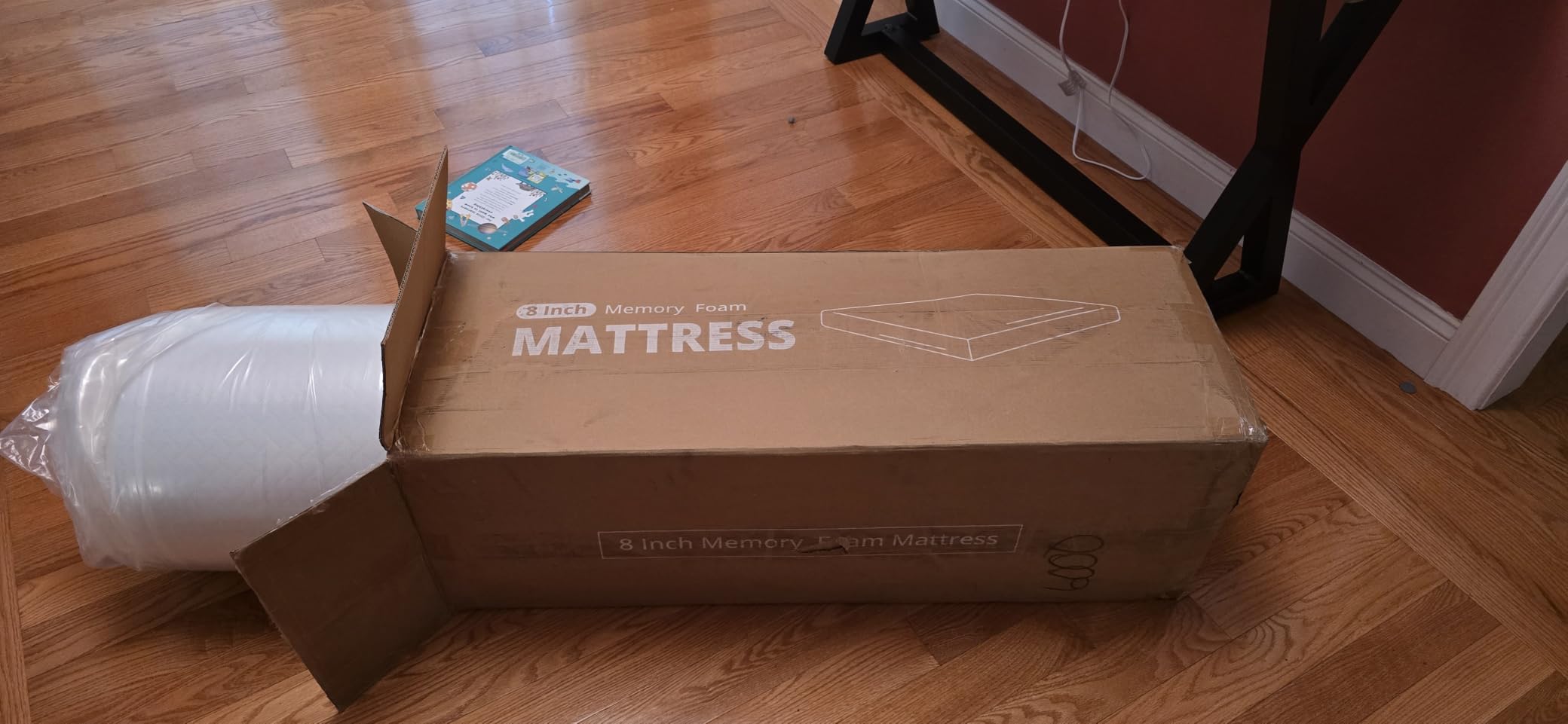 EGOHOME 8 Inch Twin Mattress, Memory Foam Mattress with Cooling Green Tea Gel, Relieve Pressure with Medium Firm Support, CertiPUR-US Certified, 75''L x 38''W, White customer photo 2