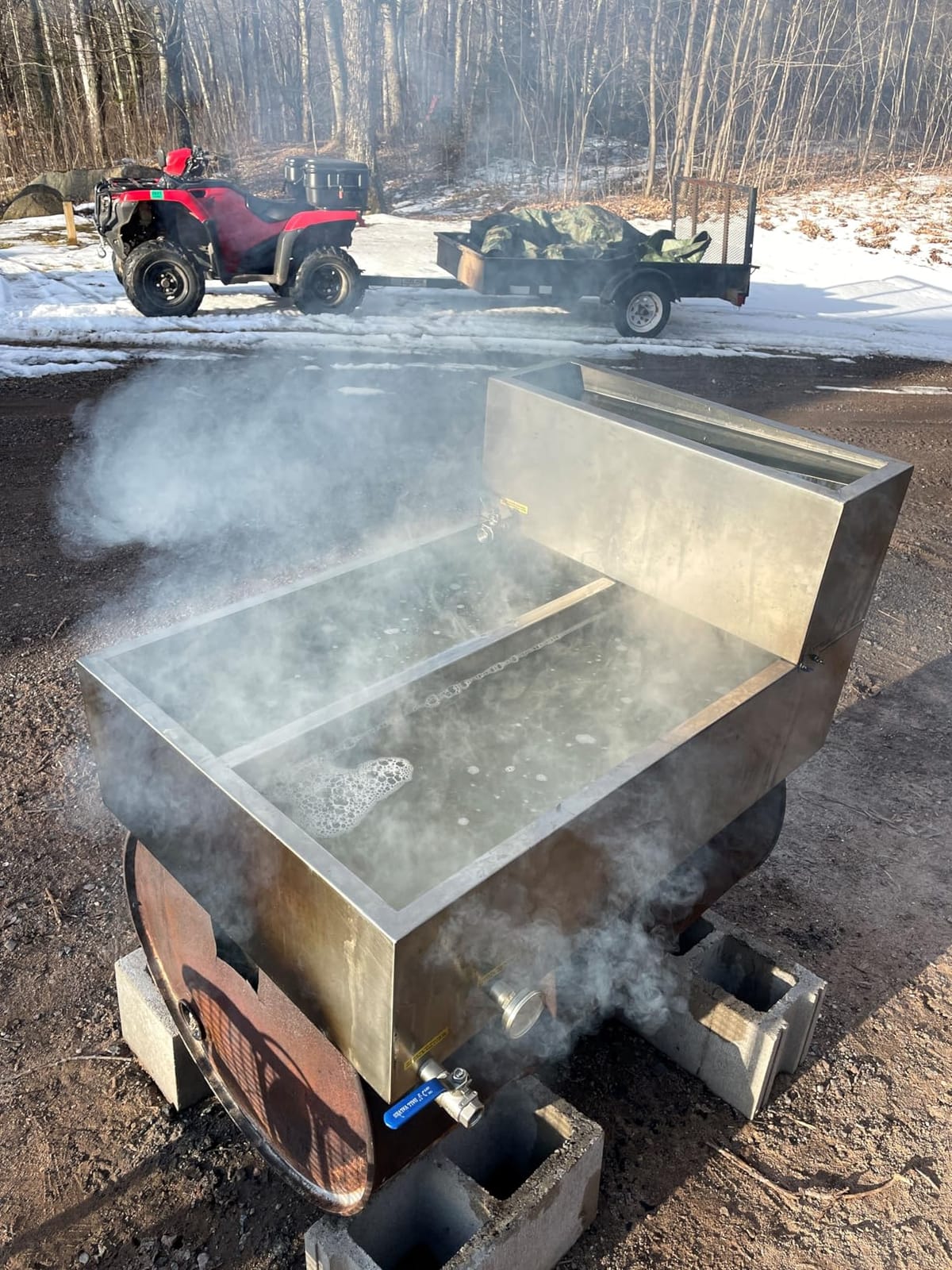 VEVOR Maple Syrup Evaporator Pan, 19.6 Gal, 30 x 16 x 9.5 Inch Maple Syrup,304 Stainless Steel Maple Syrup with Thermometer, 2 Valves and 3 Heating Methods, for Home, Outdoor customer photo 2