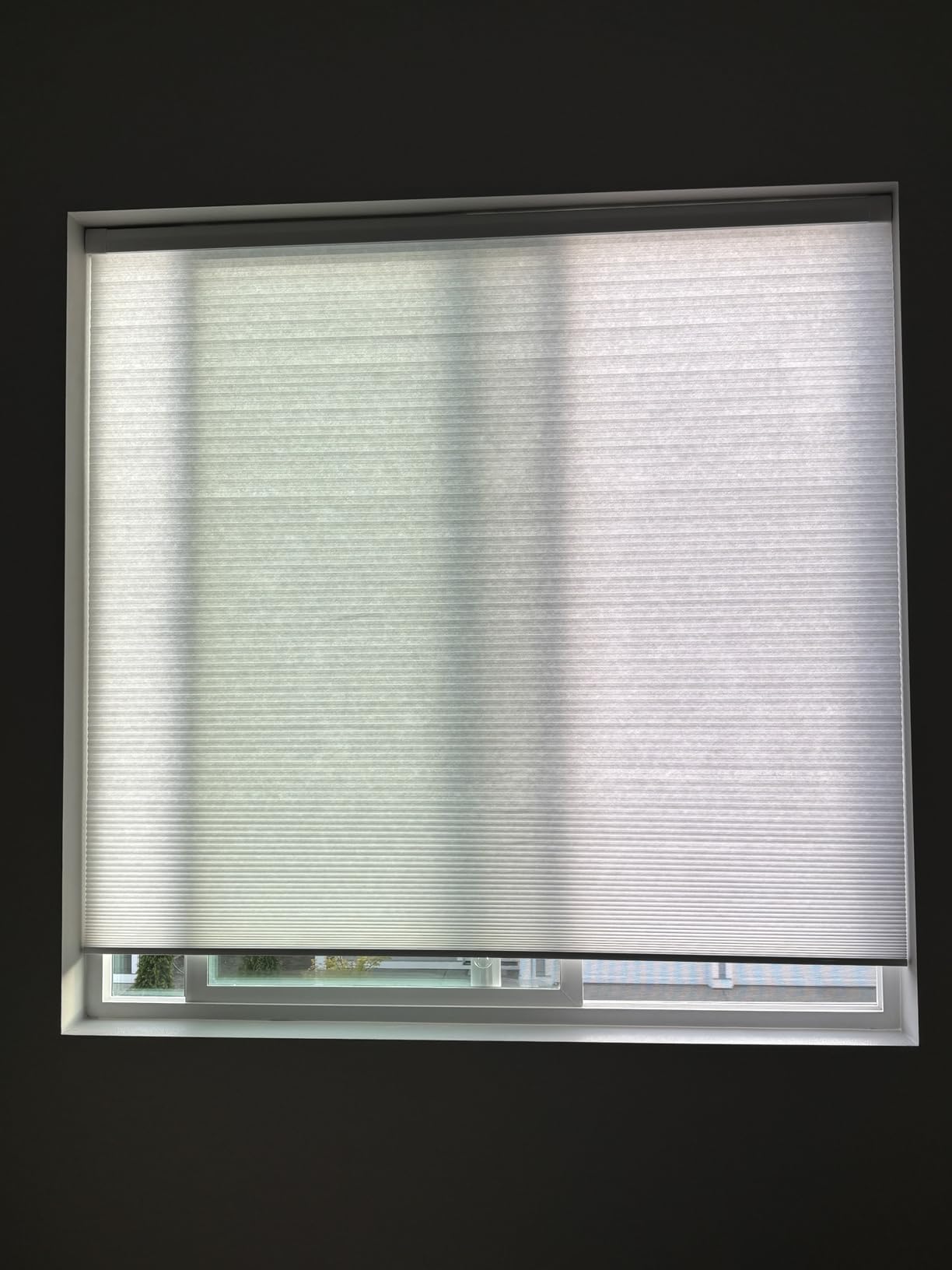 LazBlinds Custom Size No Drill Cordless Cellular Shades, White | Soft Light Filtering Fabric Protects Privacy, With Thermal Insulation & Noise Reduction, Safe Cordless Design for Kids & Pets customer photo 2