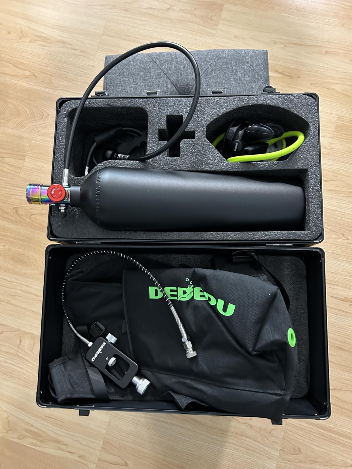 DEDEPU 2.3L Scuba Tank, Mini Diving Tank Small Lung Tank with Adapter, Up to 40 Mins Underwater Breathing Time customer photo 1