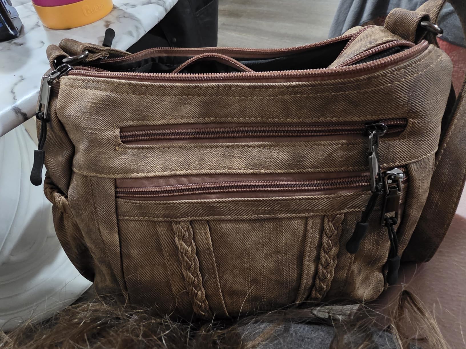 Crossbody Bags For Women Pocketbooks Soft PU Leather Purses and Handbags Multi Pocket Shoulder Bag customer photo 1