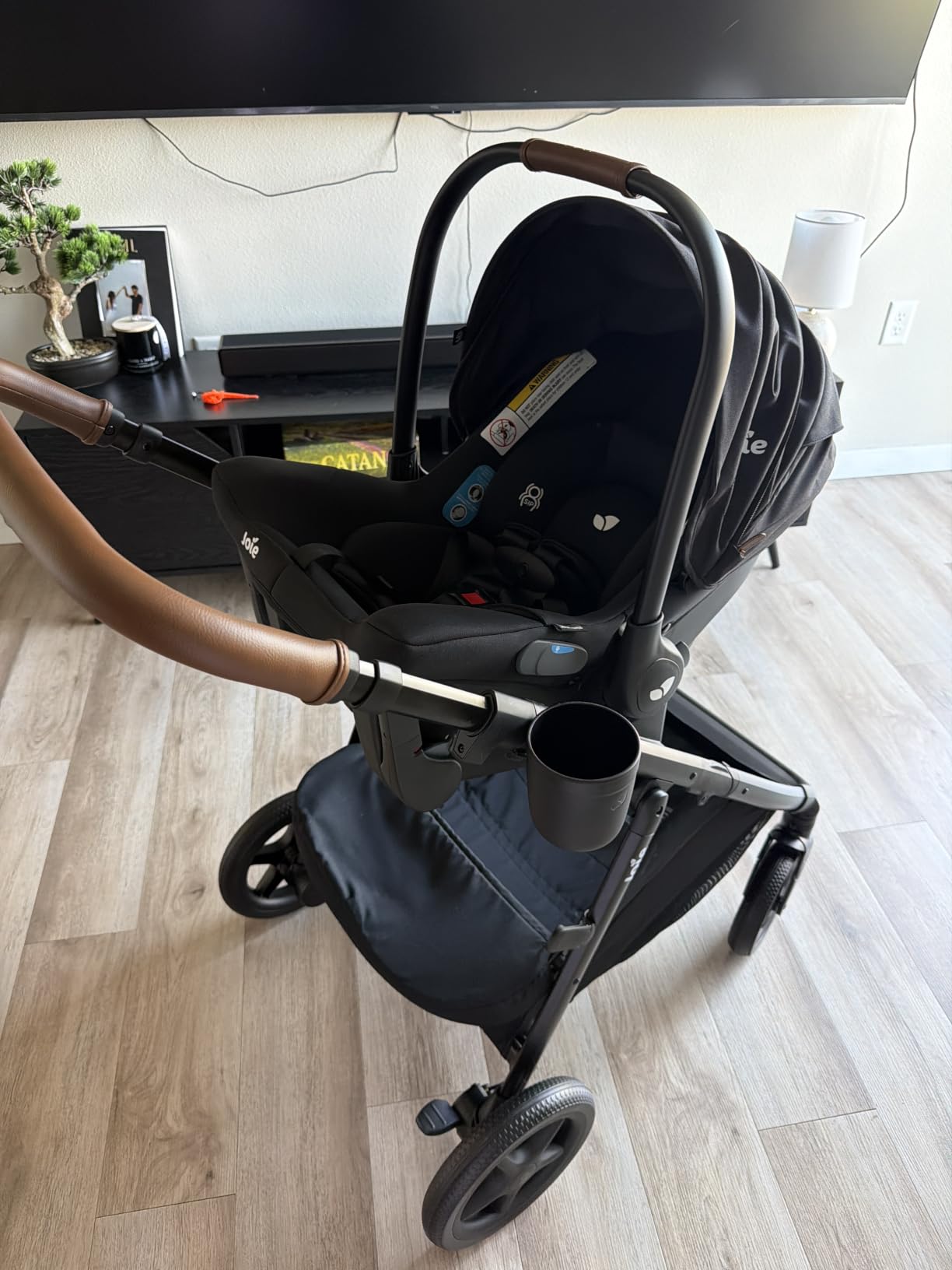 Joie Baby Ginger 4-in-1 Stroller & Mint Latch Car Seat Travel System | Lightweight Baby Car Seat with an Included Anti-Rebound Base for Easy Install and Height-Adjustable Stroller customer photo 2