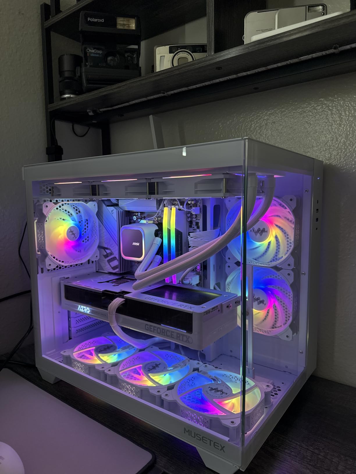 MSI MAG Coreliquid A13 360 White - AIO ARGB CPU Liquid Cooler - 360mm Radiator - LGA 1700/1851 / AM5/AM4 Compatible - Triple 120mm ARGB PWM Fans, White customer photo 2