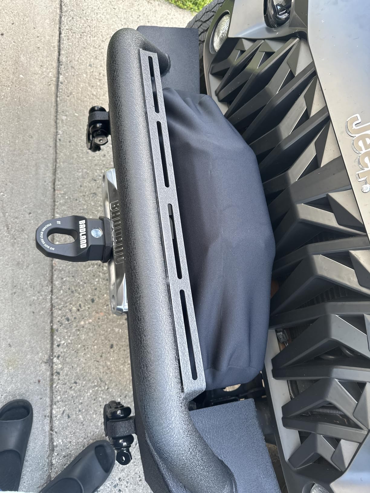 Rough Country Winch Cover - Waterproof Vinyl-Lined Protection for 9500-12000 LB Winches customer photo 1