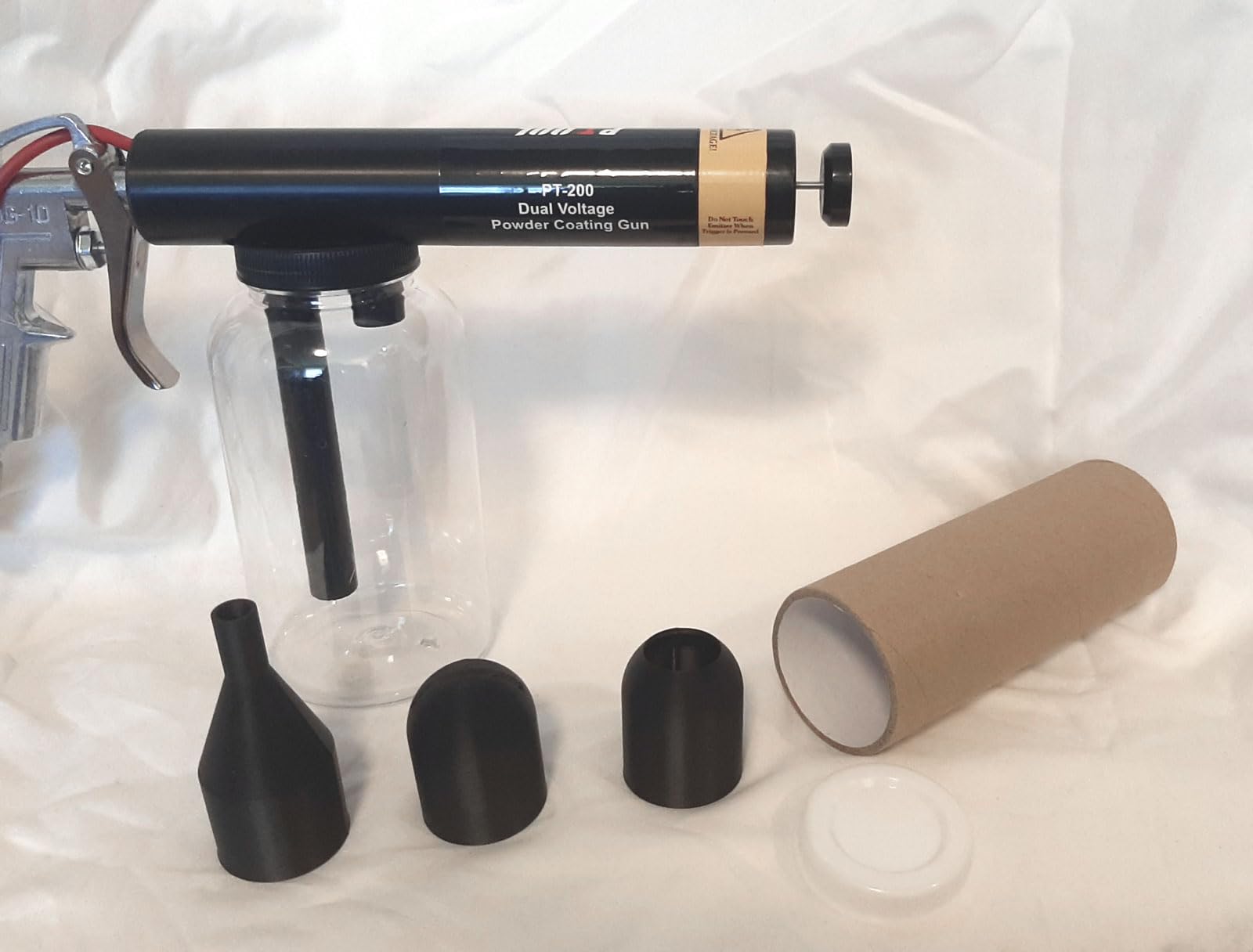 Powder Coating Gun System for Metal, Hotcoat Powder Coating Kit, Dual Voltage 15KV 25KV, Model PT-200 customer photo 2