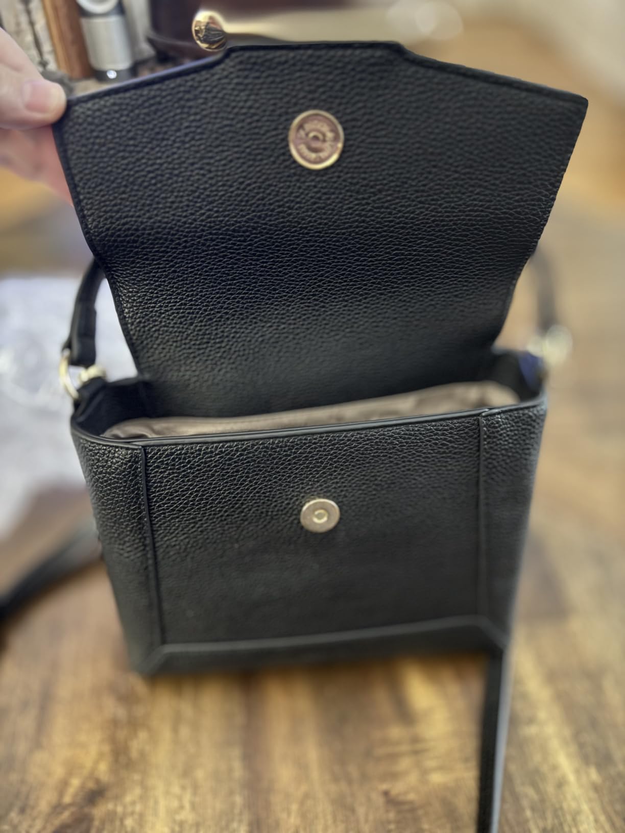 BOSTANTEN Crossbody Bags for Women Vegan Leather Small Purse with Top Handle Shoulder Handbags for Everyday Use customer photo 2
