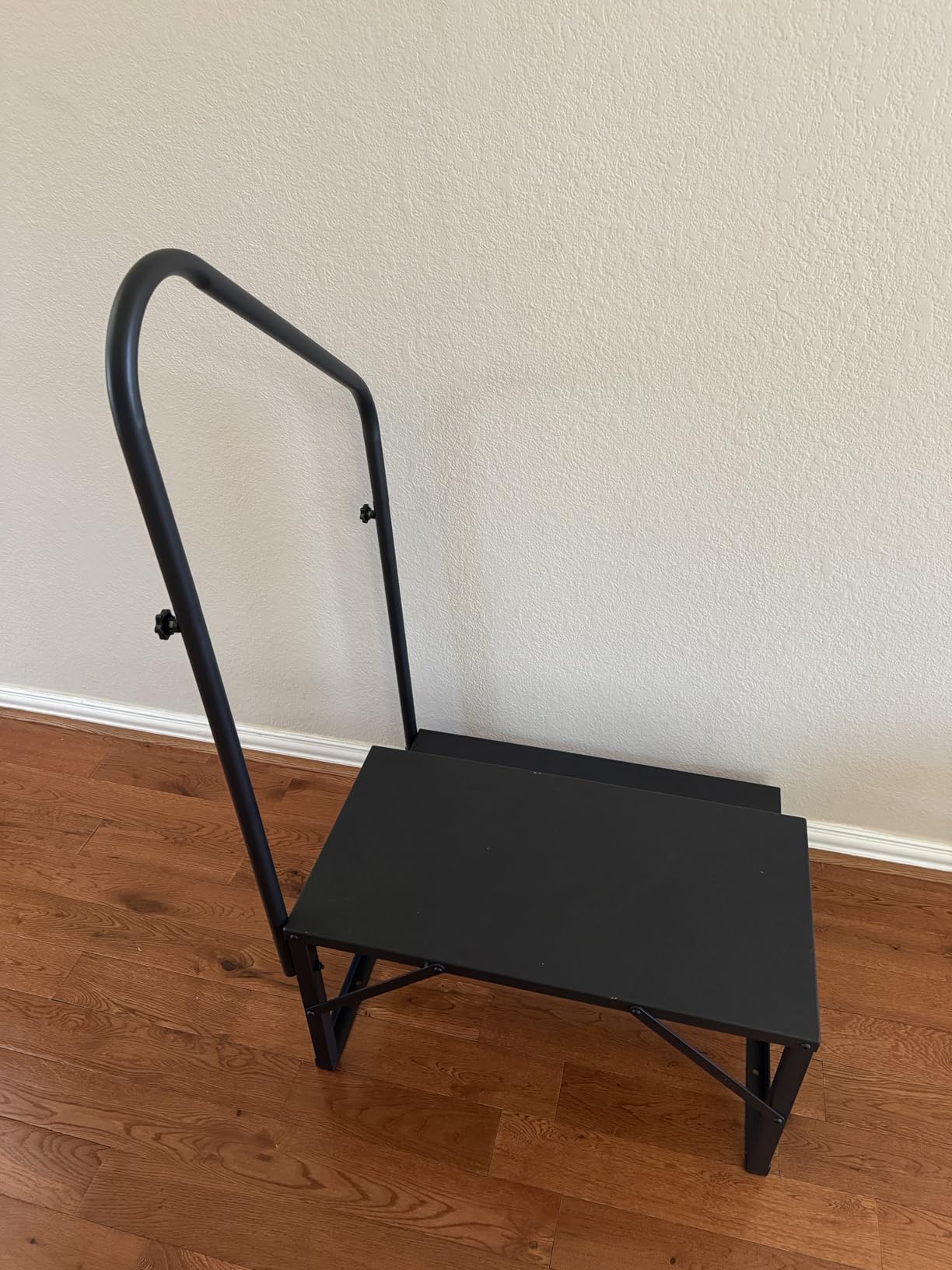 Stable 2 Step RV Steps with Handrail, Mobile Home Metal Stairs 400 LBS | Pre Made Outdoor Stairs, RV stairs with Landing, Portable Steps Outdoor for Camper, Travel Trailer, Hot Tub, Pool and Porch customer photo 2