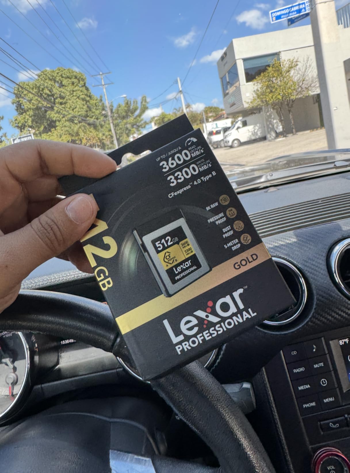 Lexar 512GB Professional Gold CFexpress 4.0 Type B Card | CFexpress 4.0 Type B with 3600MB/s read and 4TB capacity for videography, photography and data transfer customer photo 1