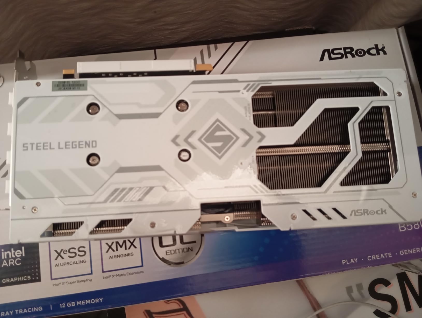 ASRock Intel Arc B580 Steel Legend 12GB OC Graphics Card, 2800 MHz GPU Clock, 12GB GDDR6, DisplayPort 2.1, HDMI 2.1a, Triple Fan Cooling, Polychrome SYNC customer photo 2